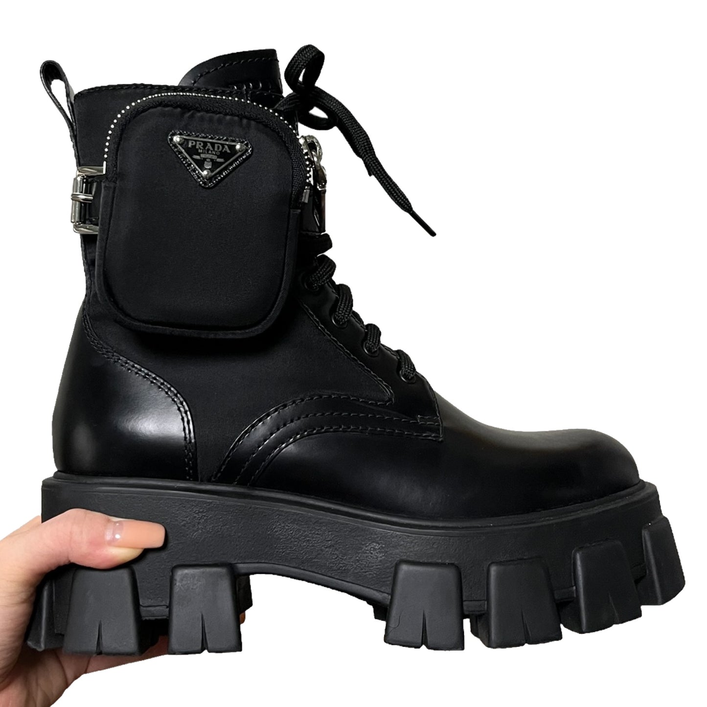 PRADA Monolith Short Combat Boots