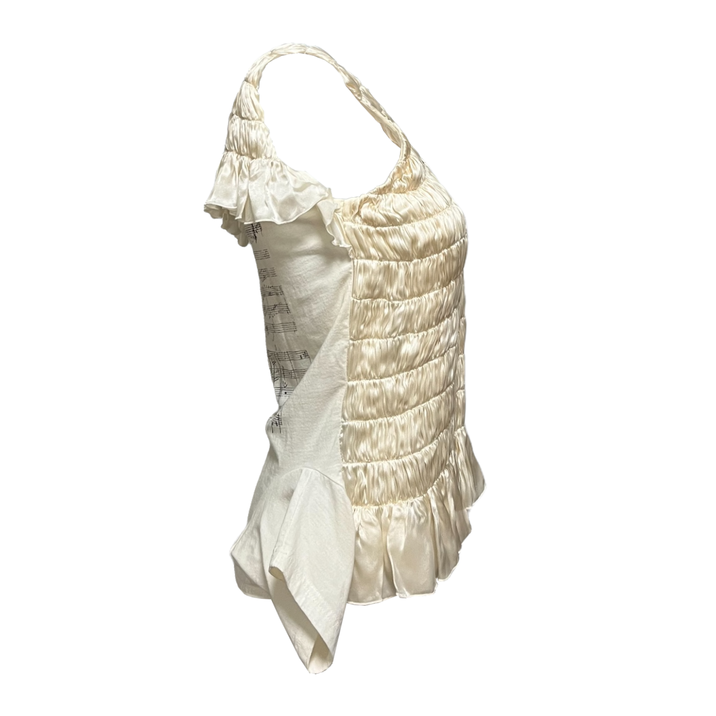 UNDERCOVER Spring Summer 2006 "T" Wahnfrieden Shirred Tank Top