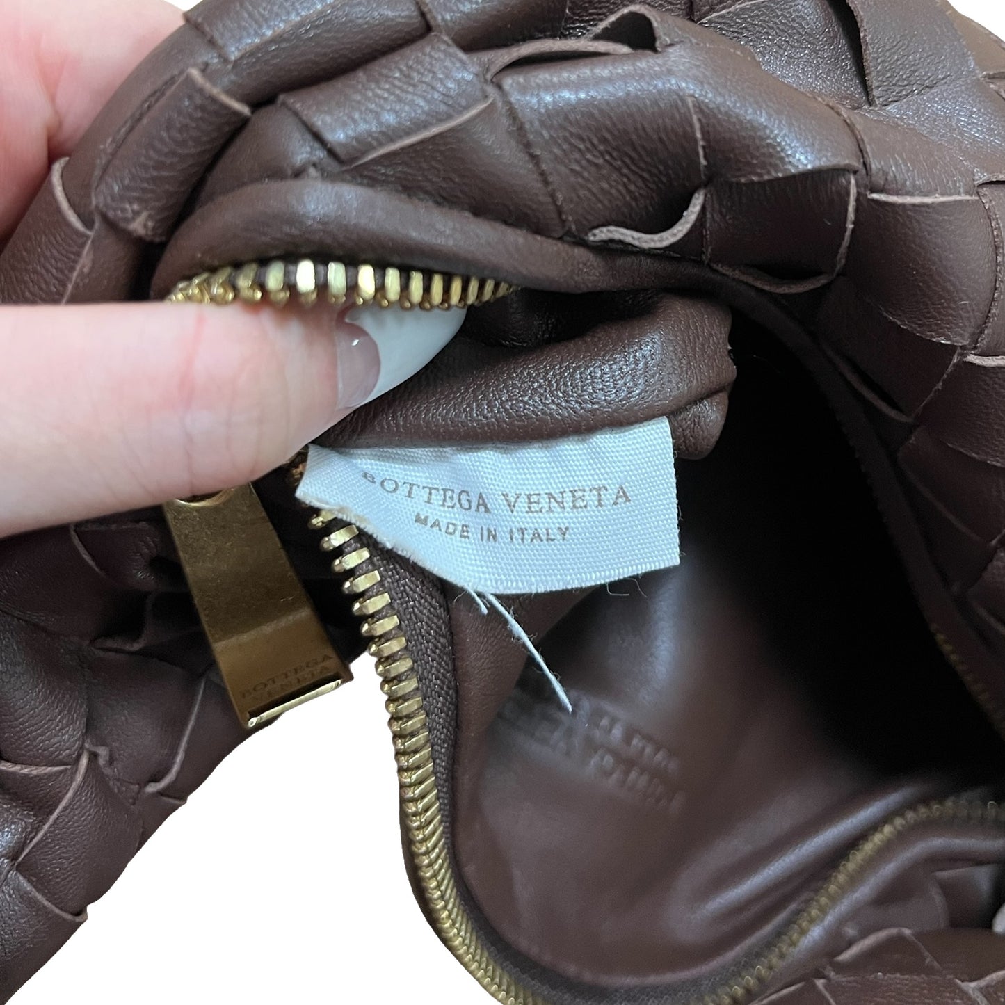 BOTTEGA VENETA Mini Jodie Leather Tote Bag
