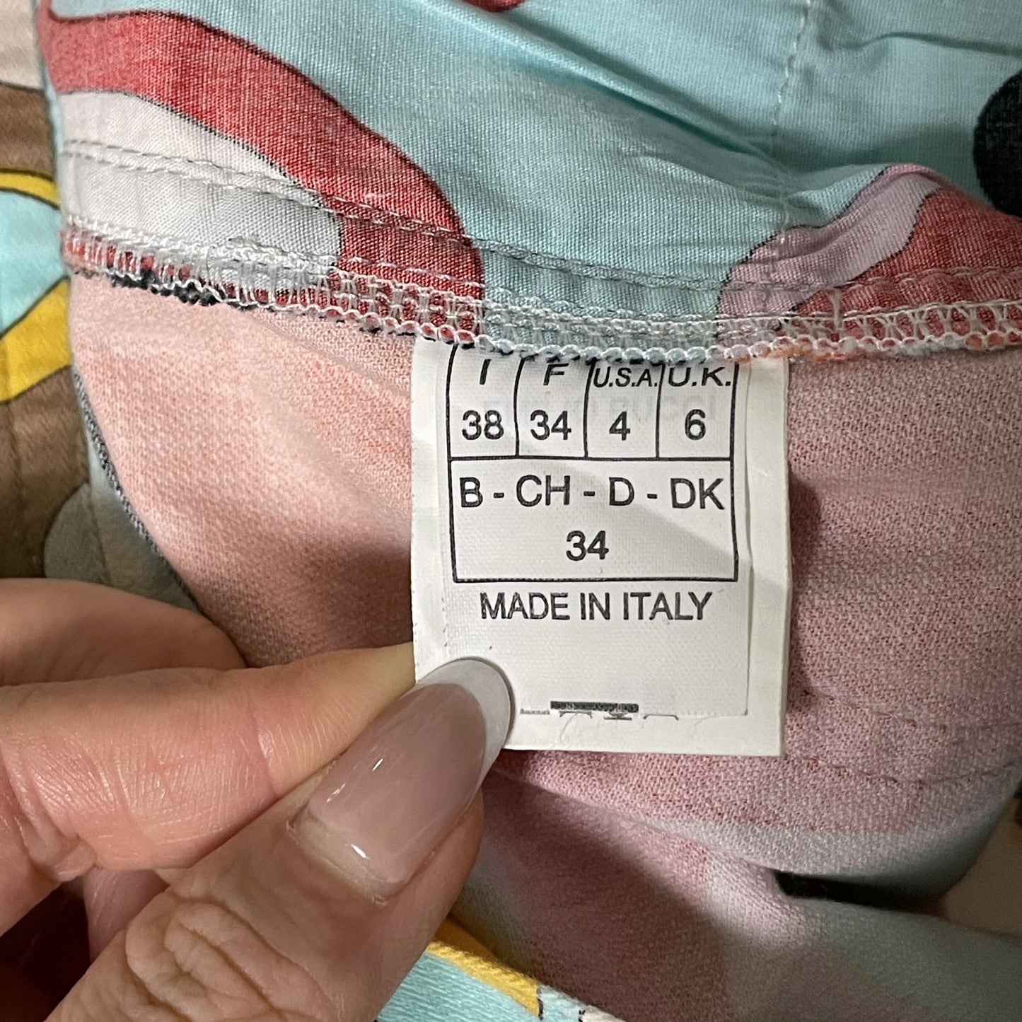 EMILIO PUCCI Spring Summer 2005 High Waisted Print Mini Skirt