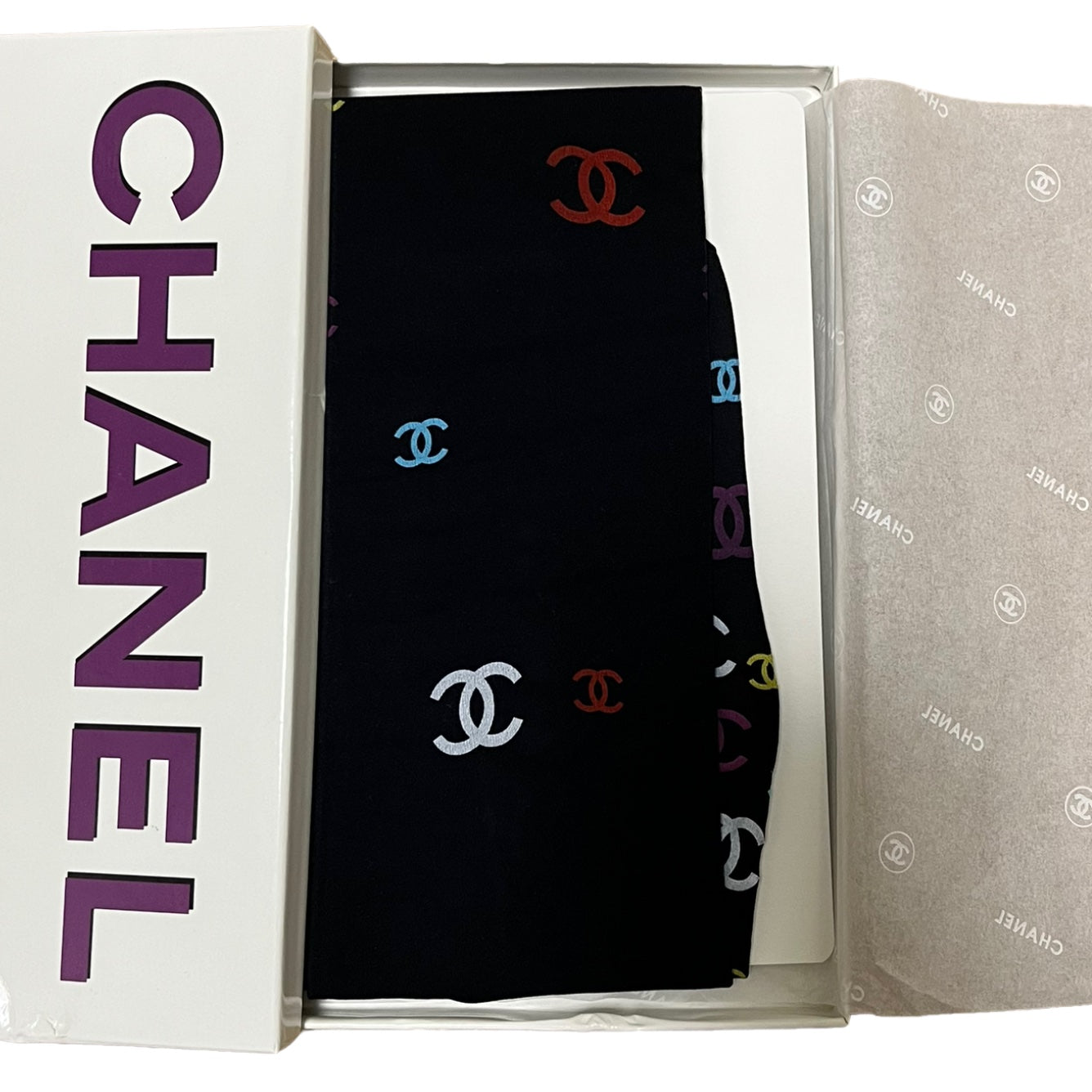 CHANEL Fall Winter 2001 CC Logo Tights