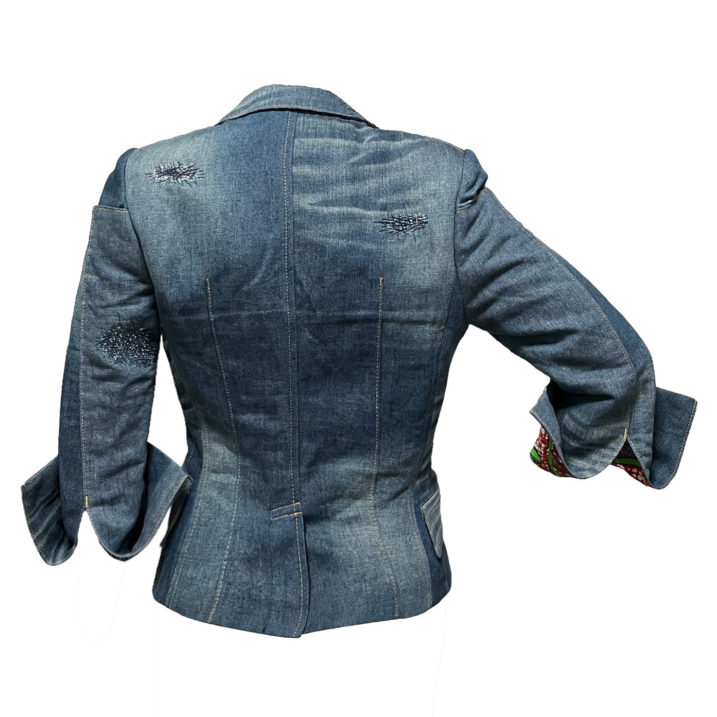 JUNYA WATANABE Spring Summer 2009 African Print Denim Jacket