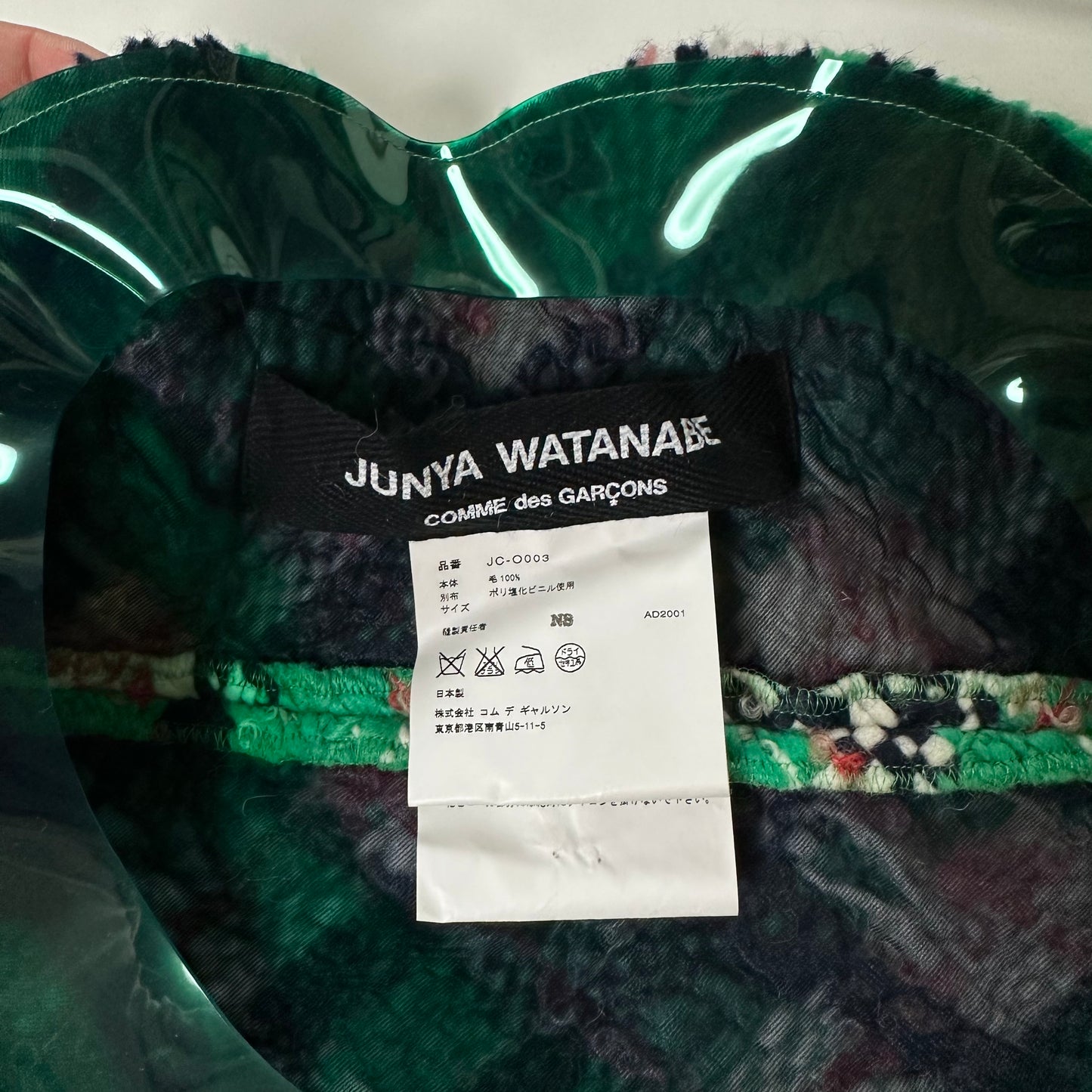 JUNYA WATANABE Fall Winter 2001 Check Tweed Flared Midi Dress