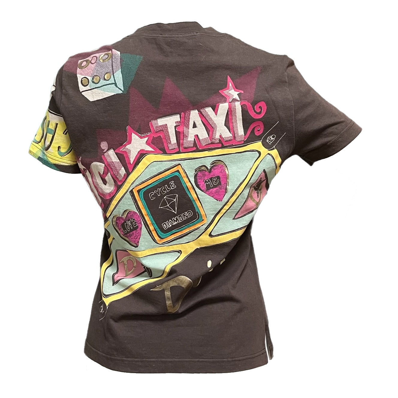 CHRISTIAN DIOR Spring Summer 2002 Taxi Print T-Shirt