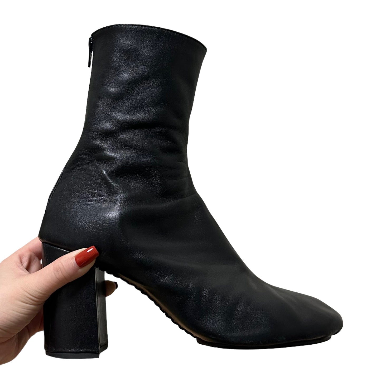 JUNYA WATANABE Spring Summer 2017 Leather Zip Ankle Boots