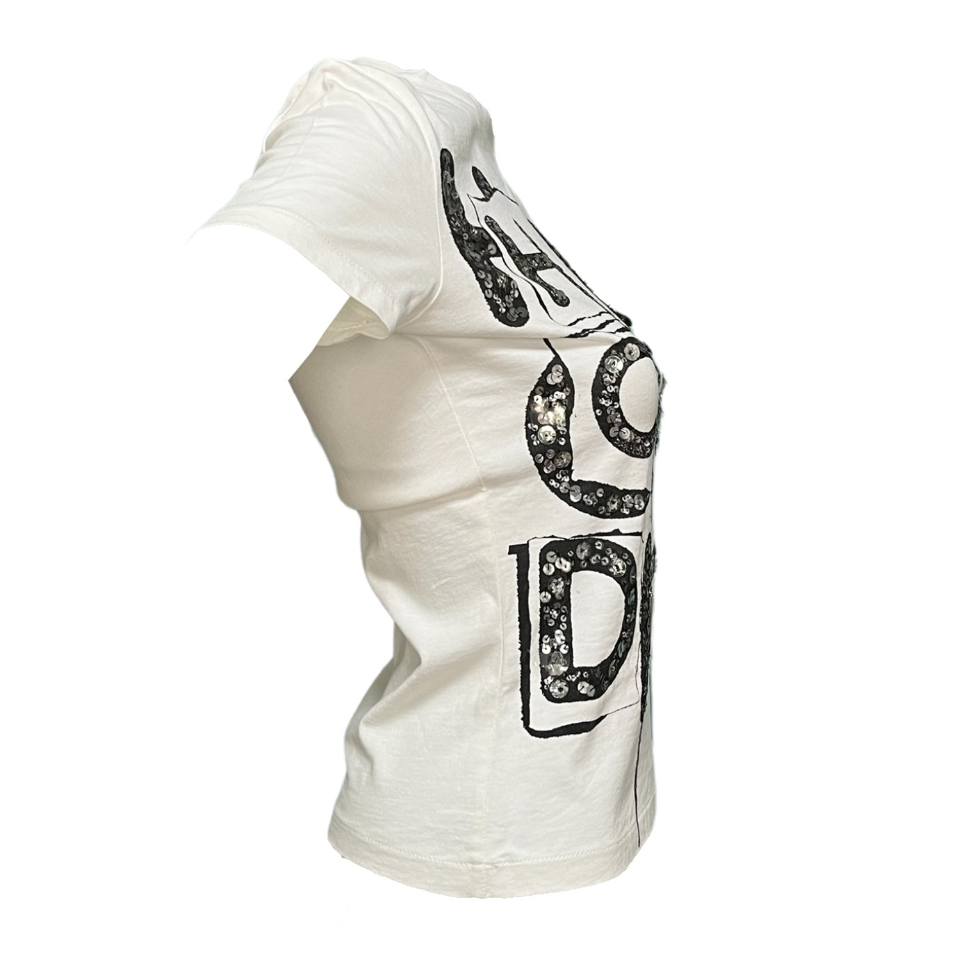 CHRISTIAN DIOR Spring Summer 2003 "Hard Core Dior" Sequin T-Shirt