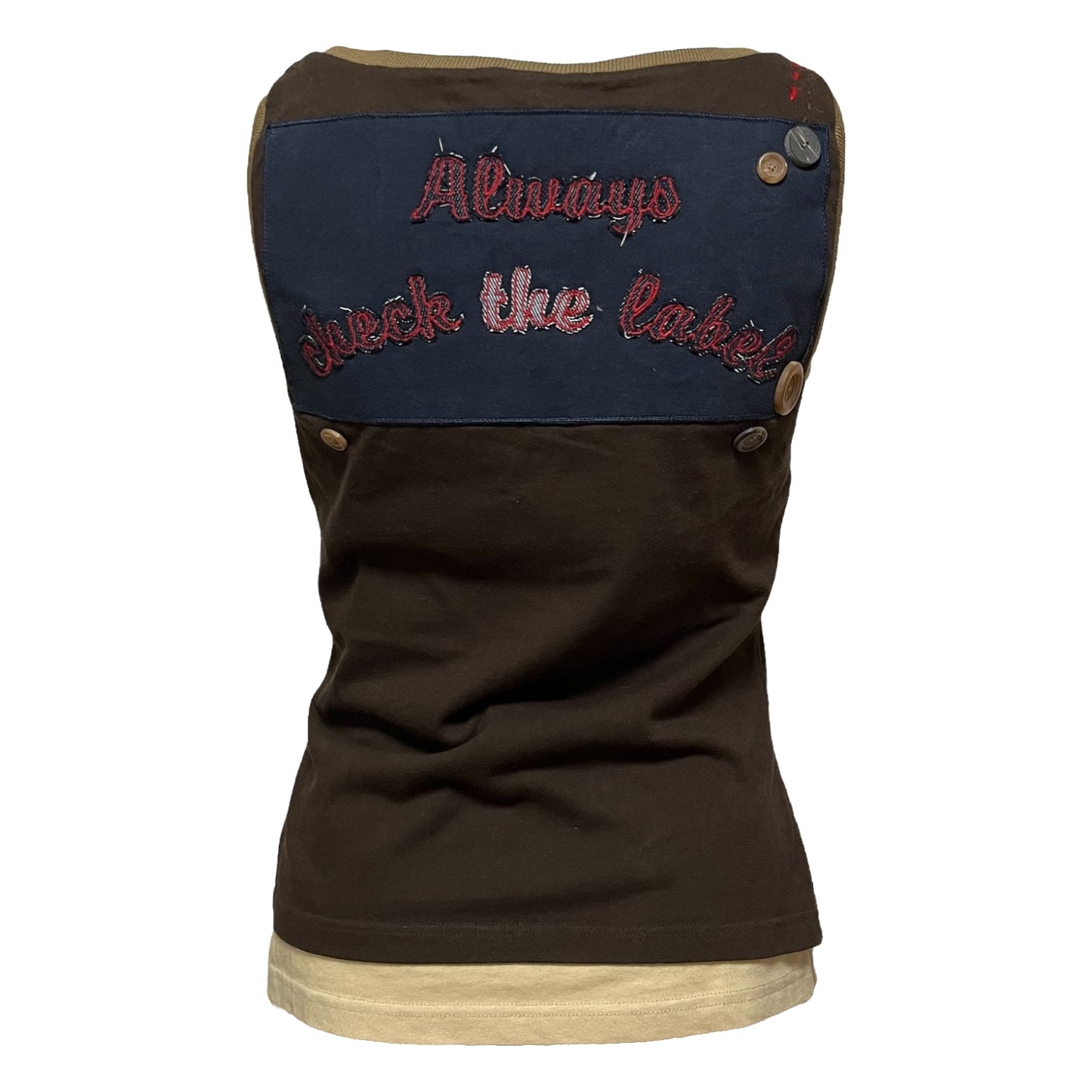 D&G 2002 Fall Winter Embroidered Floral Tank Top