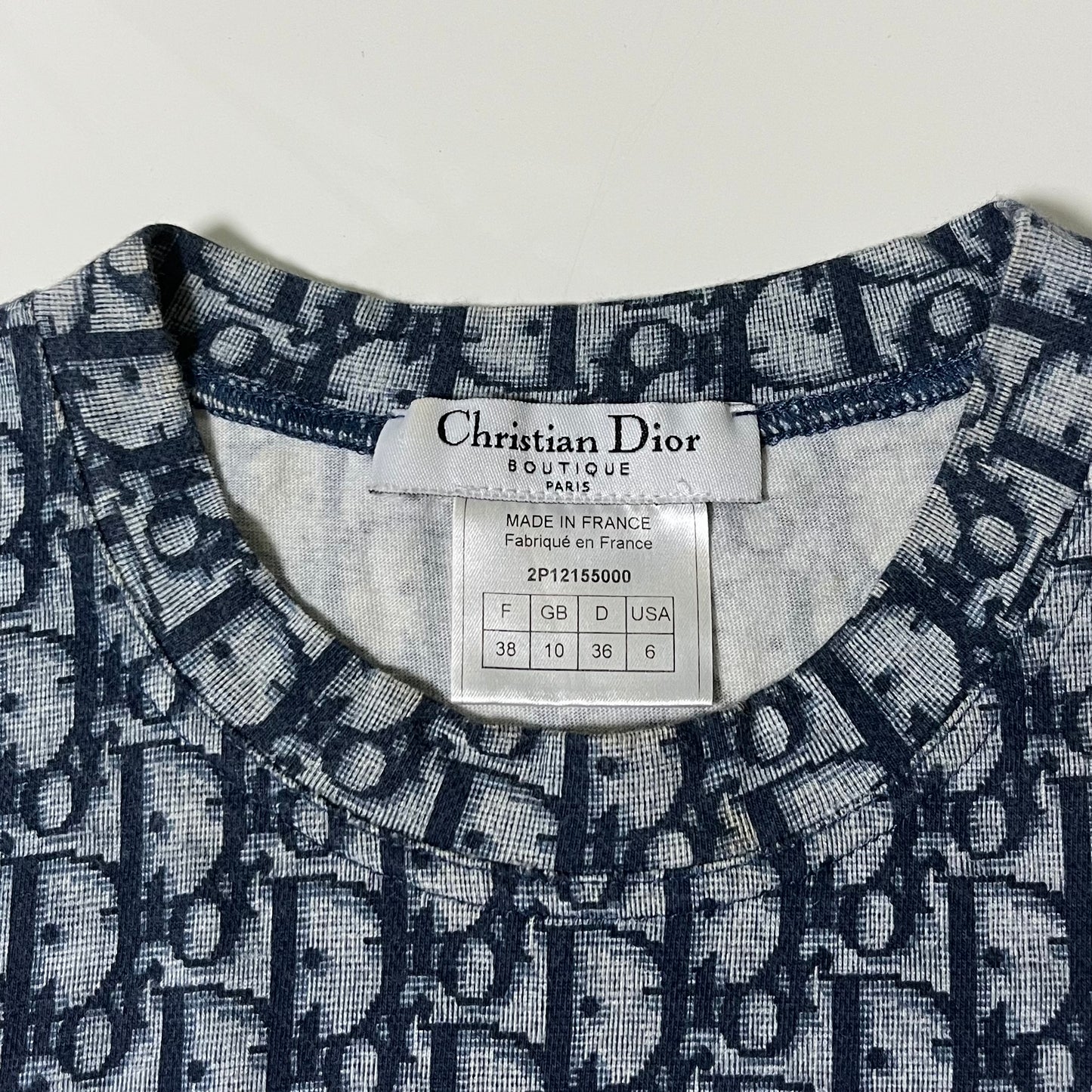 CHRISTIAN DIOR Trotter Print Tank Top