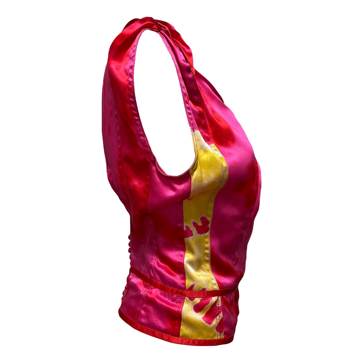 CHRISTIAN DIOR Spring Summer 2003 Tie-Dye Sleeveless Top