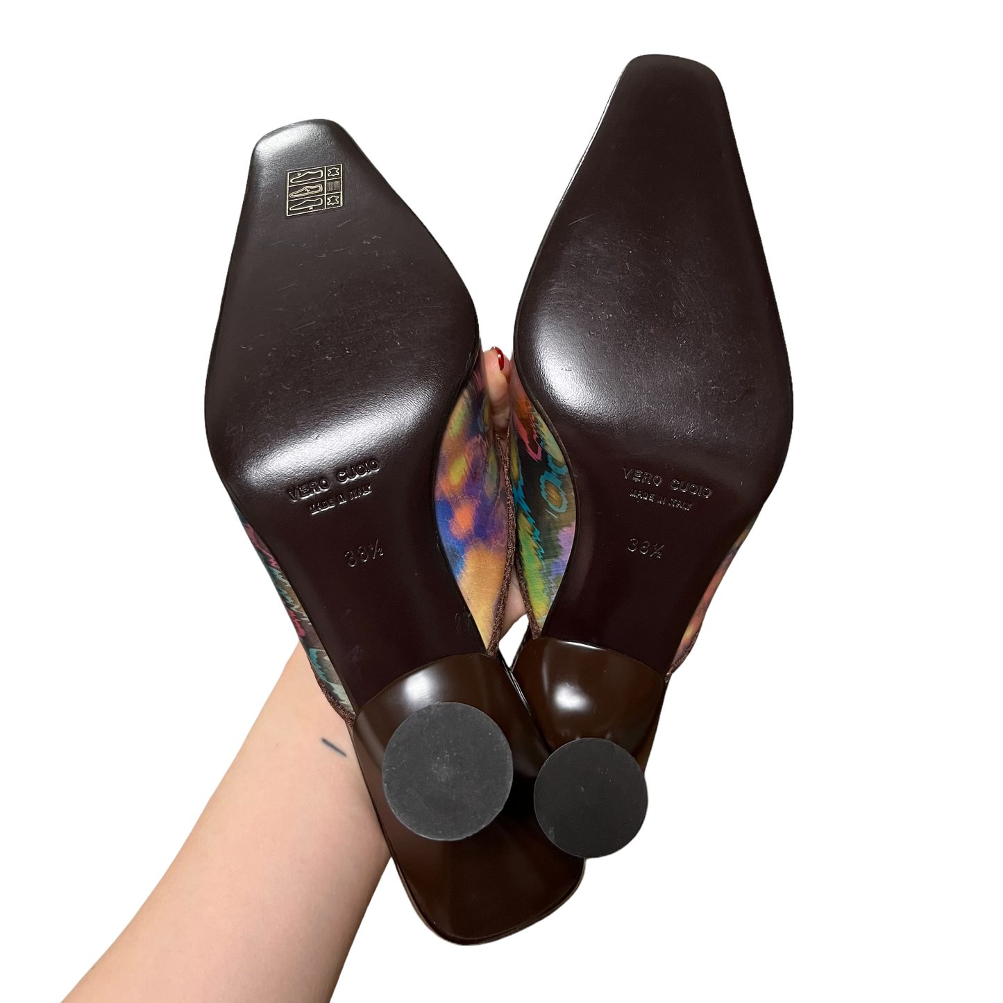 MIU MIU Fall Winter 1999 Holographic Mesh Mules