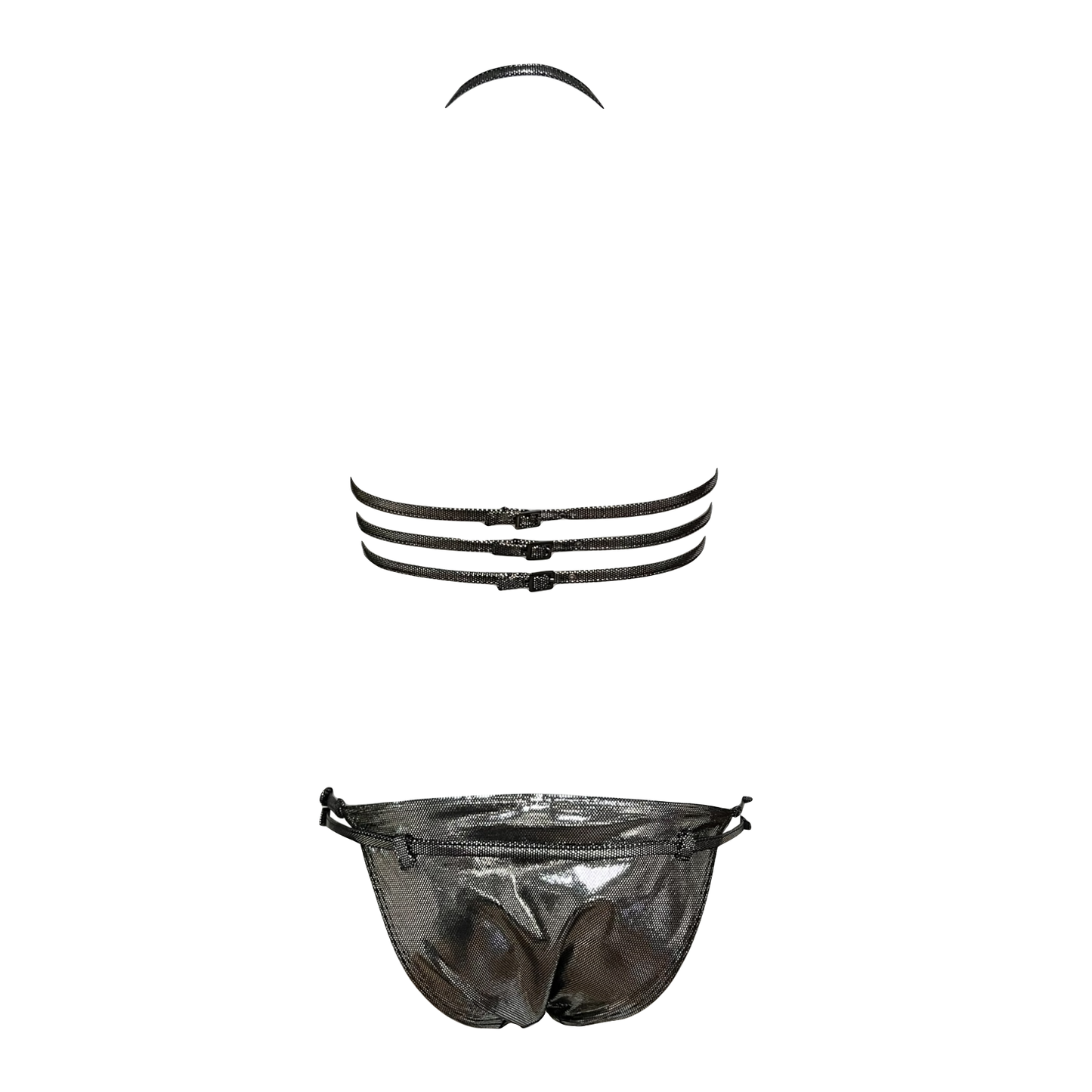 CHRISTIAN DIOR Spring Summer 2003 Strap Metallic Bikini