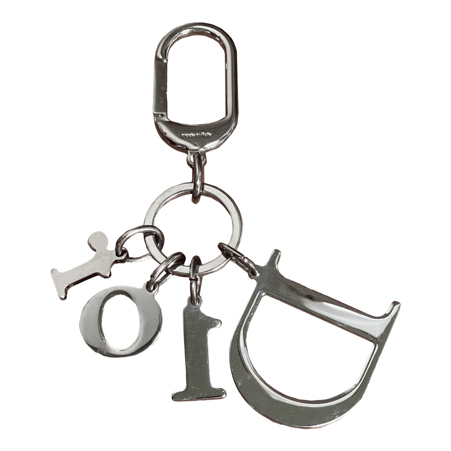 CHRISTIAN DIOR Swarovski Dior Logo Key Chain