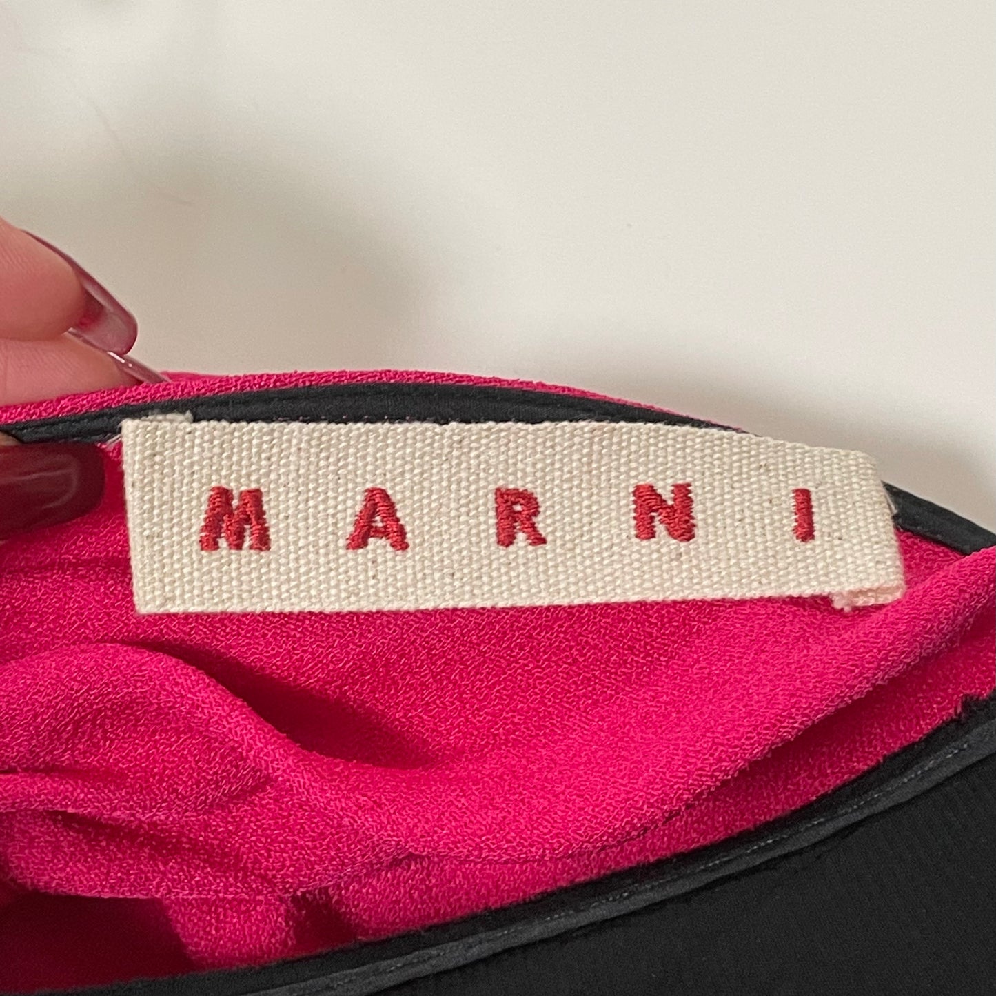 MARNI Fall Winter 2018 Wrap-Around Bicoloured Dress