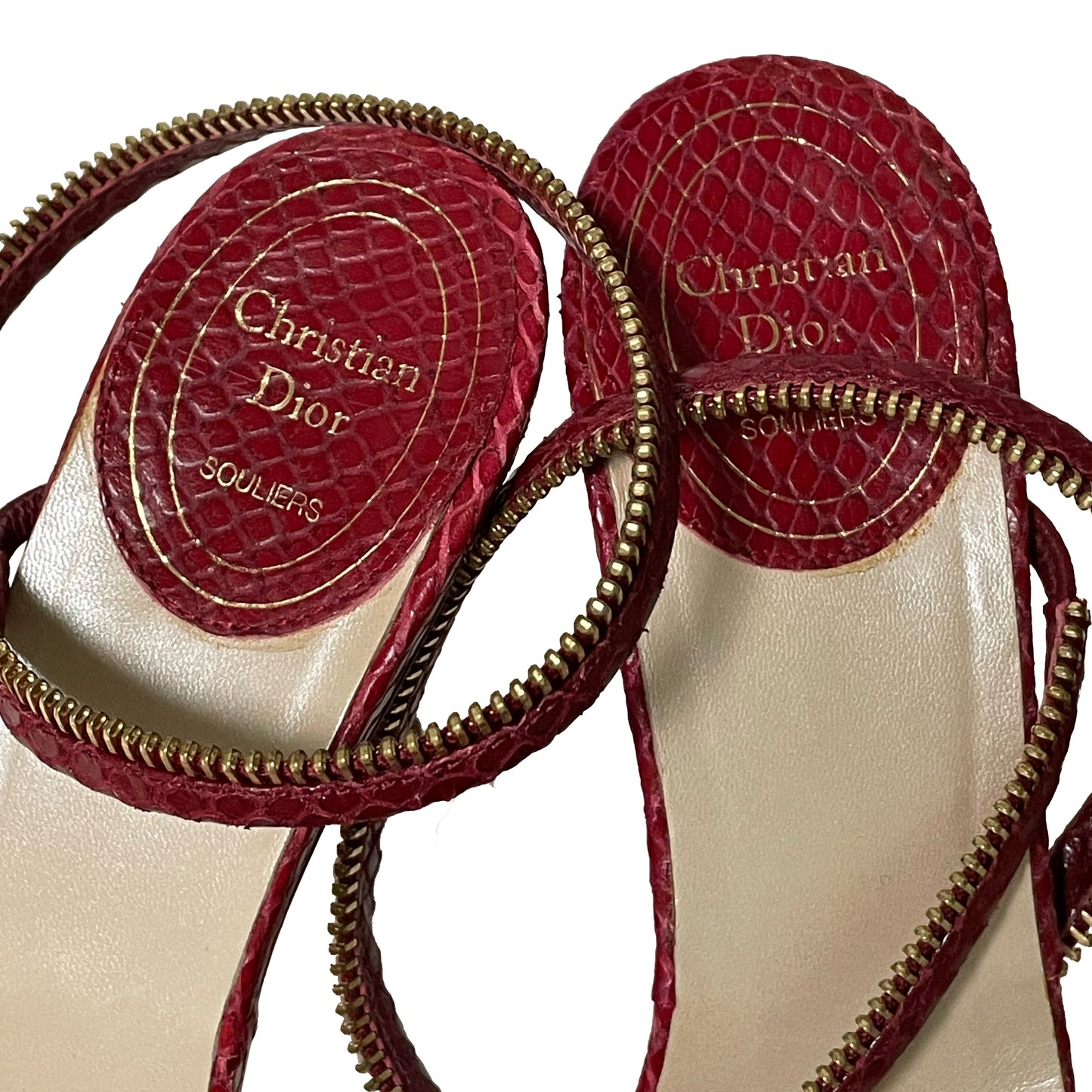 CHRISTIAN DIOR Spring Summer 2001 Zip Sandals
