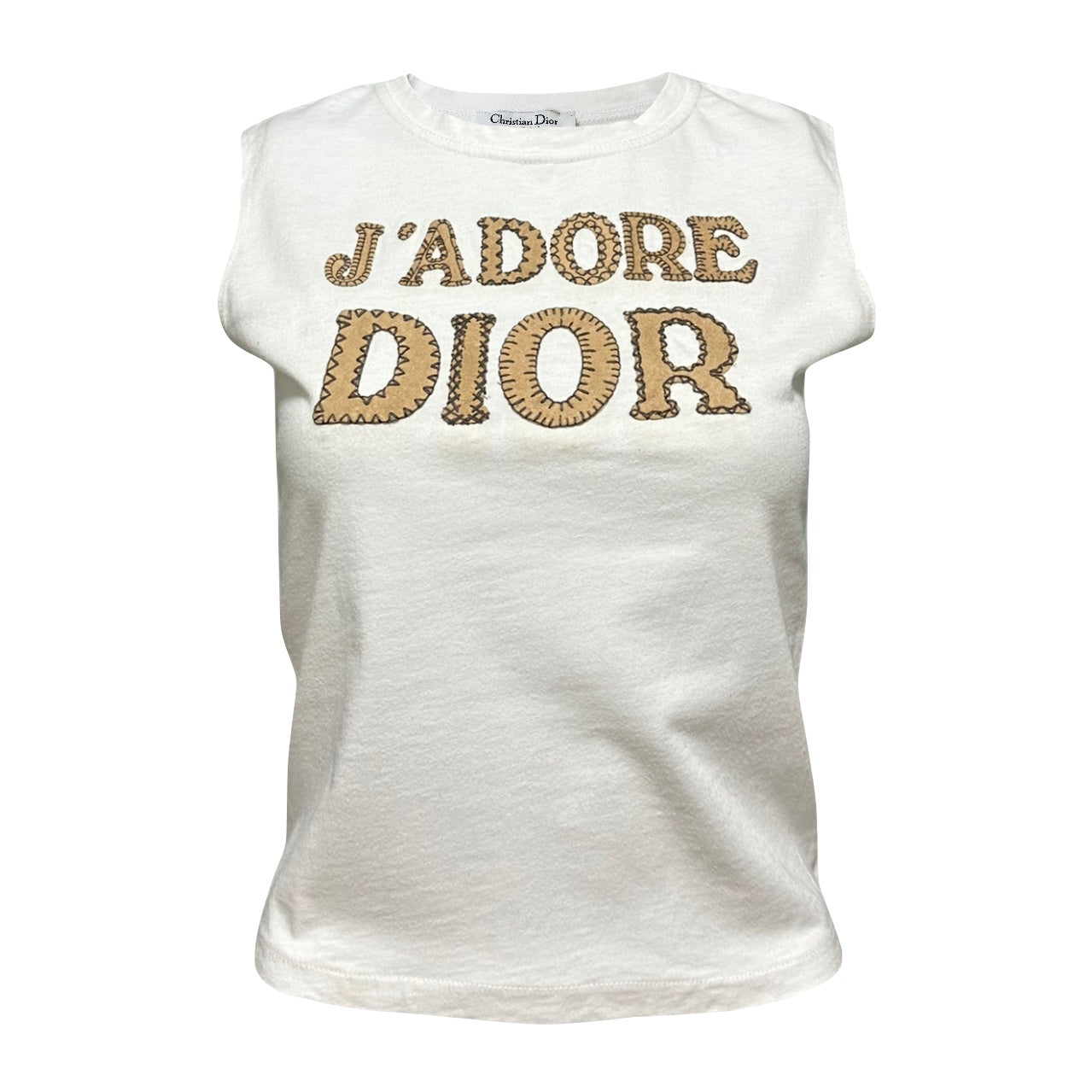 CHRISTIAN DIOR Fall Winter 2003 "J'ADORE DIOR" Patchwork Tank Top