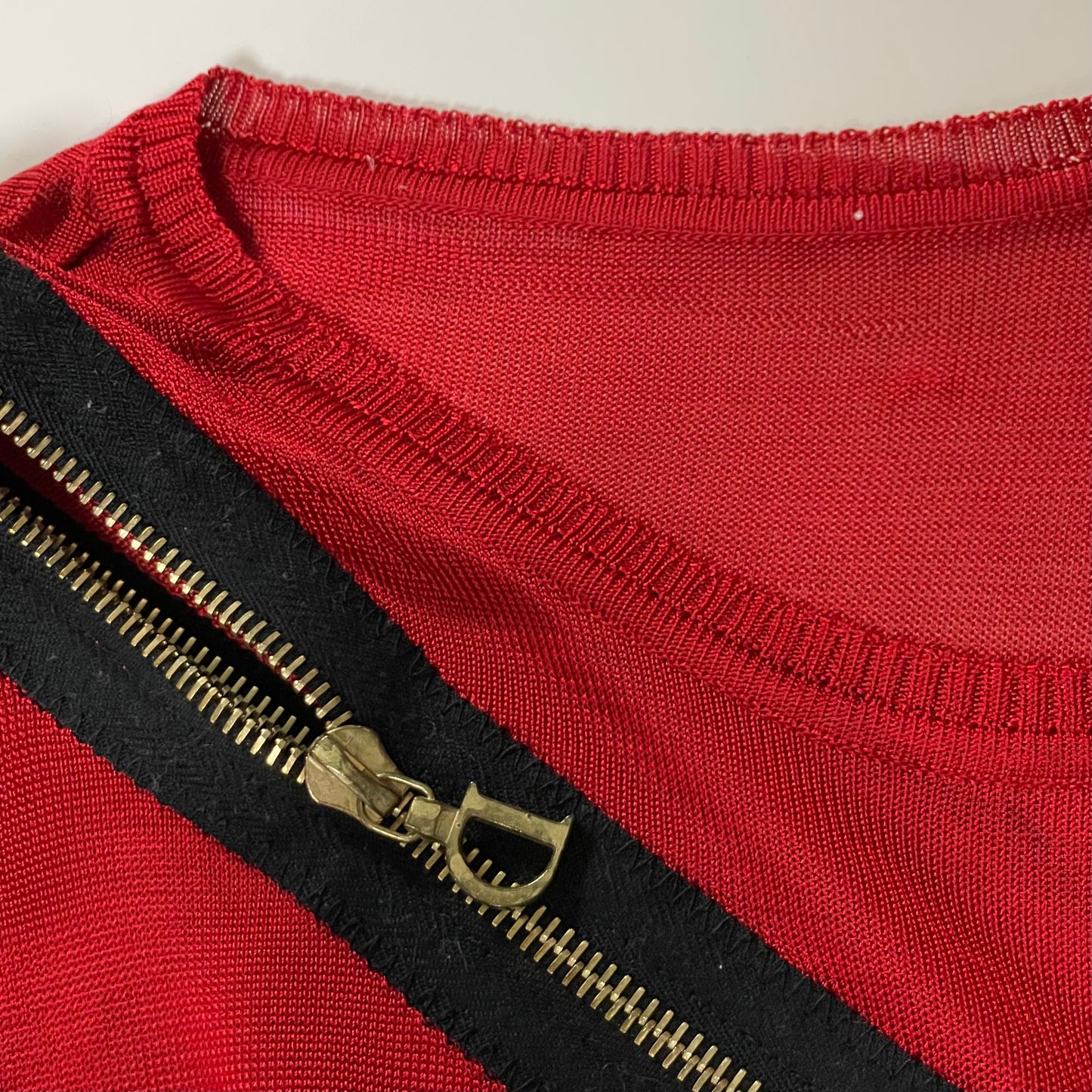 CHRISTIAN DIOR Spring Summer 2001 Sequin Zip Knit Tank Top