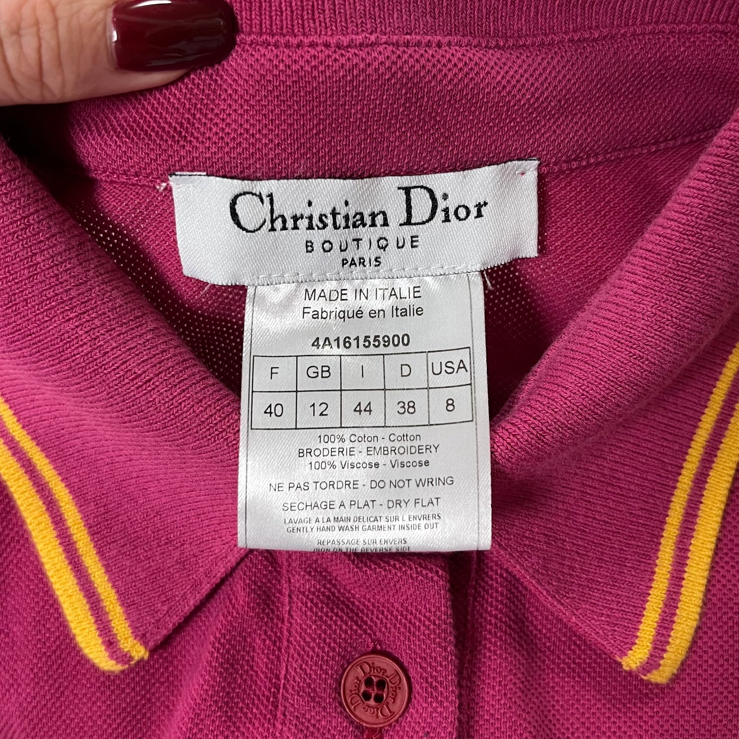 CHRISTIAN DIOR Fall Winter 2004 Golf Polo T-Shirt