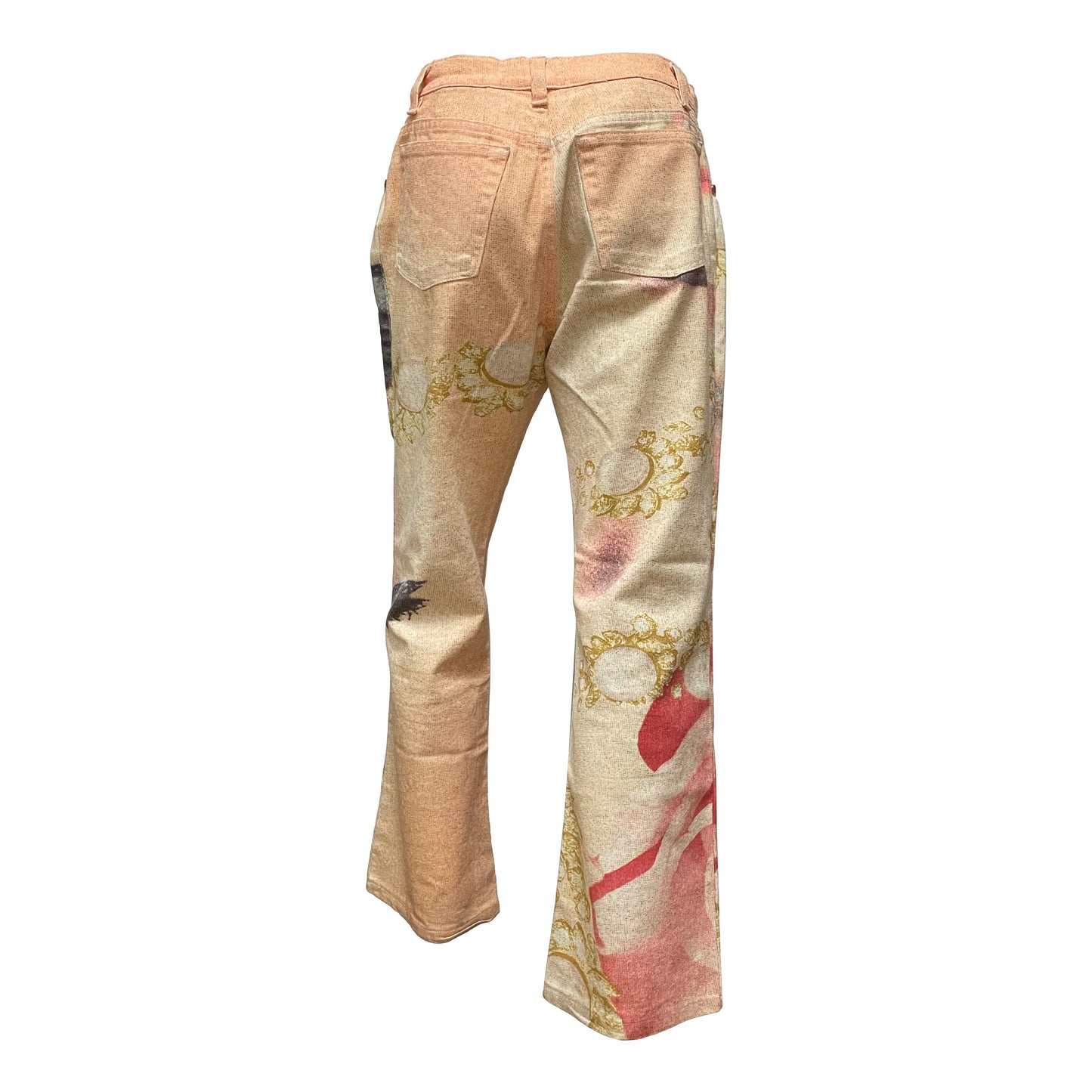 ROBERTO CAVALLI Spring Summer 2001 Print Denim Pants