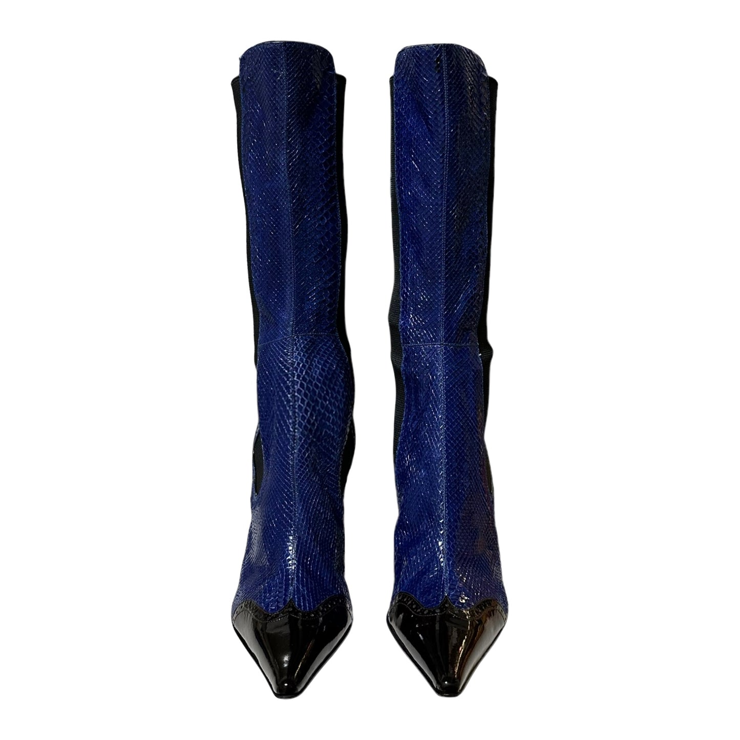 DOLCE&GABBANA Fall Winter 2004 Python Pointed Knee Boots