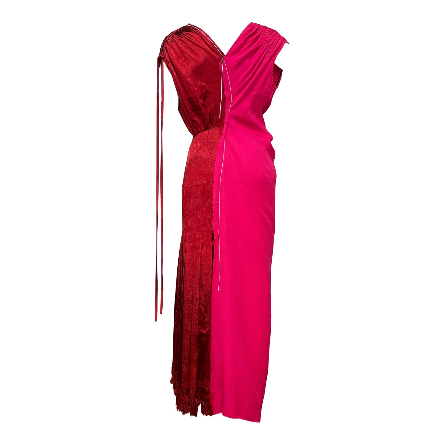 MARNI Fall Winter 2018 Wrap-Around Bicoloured Dress