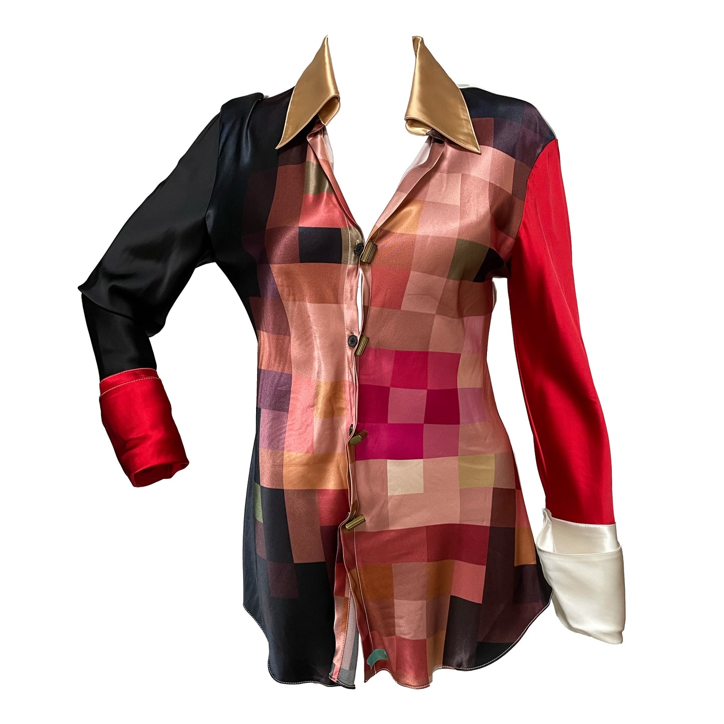 MARNI Fall Winter 2019 Mosaicked Print Shirt