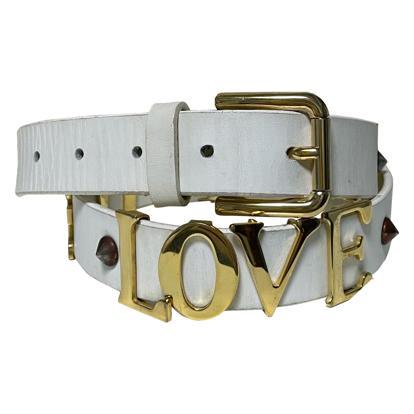 DOLCE&GABBANA Spring Summer 2003 "Love" Leather Belt