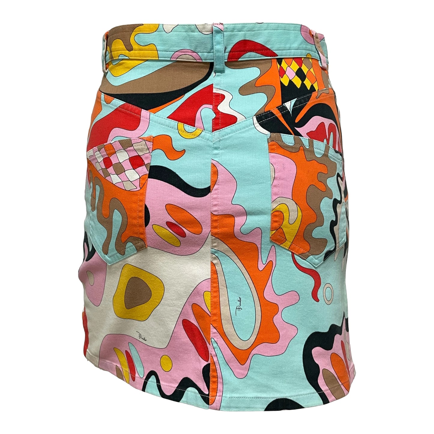 EMILIO PUCCI Spring Summer 2005 High Waisted Print Mini Skirt