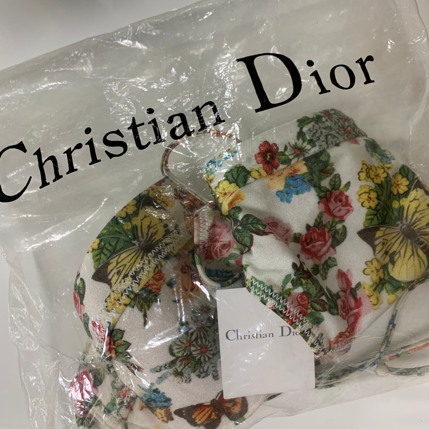 CHRISTIAN DIOR Spring Summer 2002 Floral Print Bikini