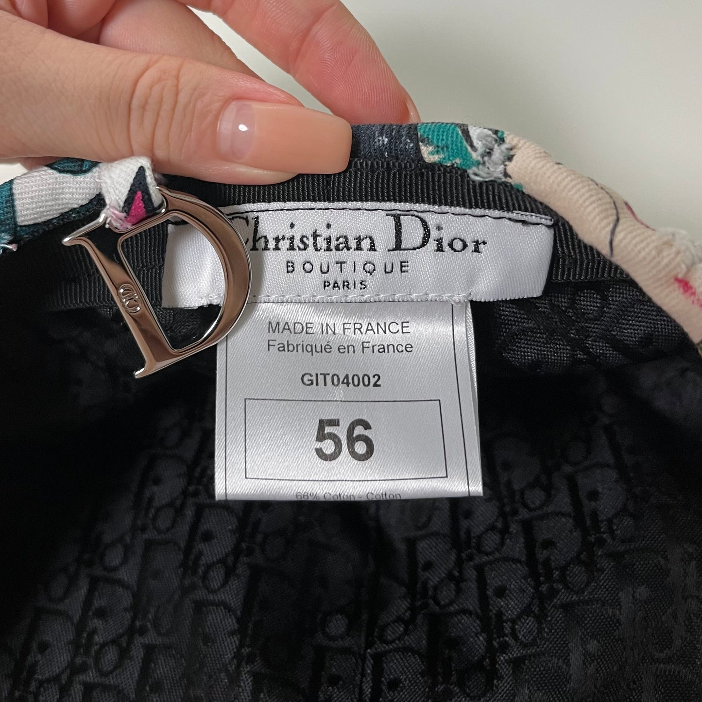 CHRISTIAN DIOR Spring Summer 2004 Gitane Tatoo Print Casquette