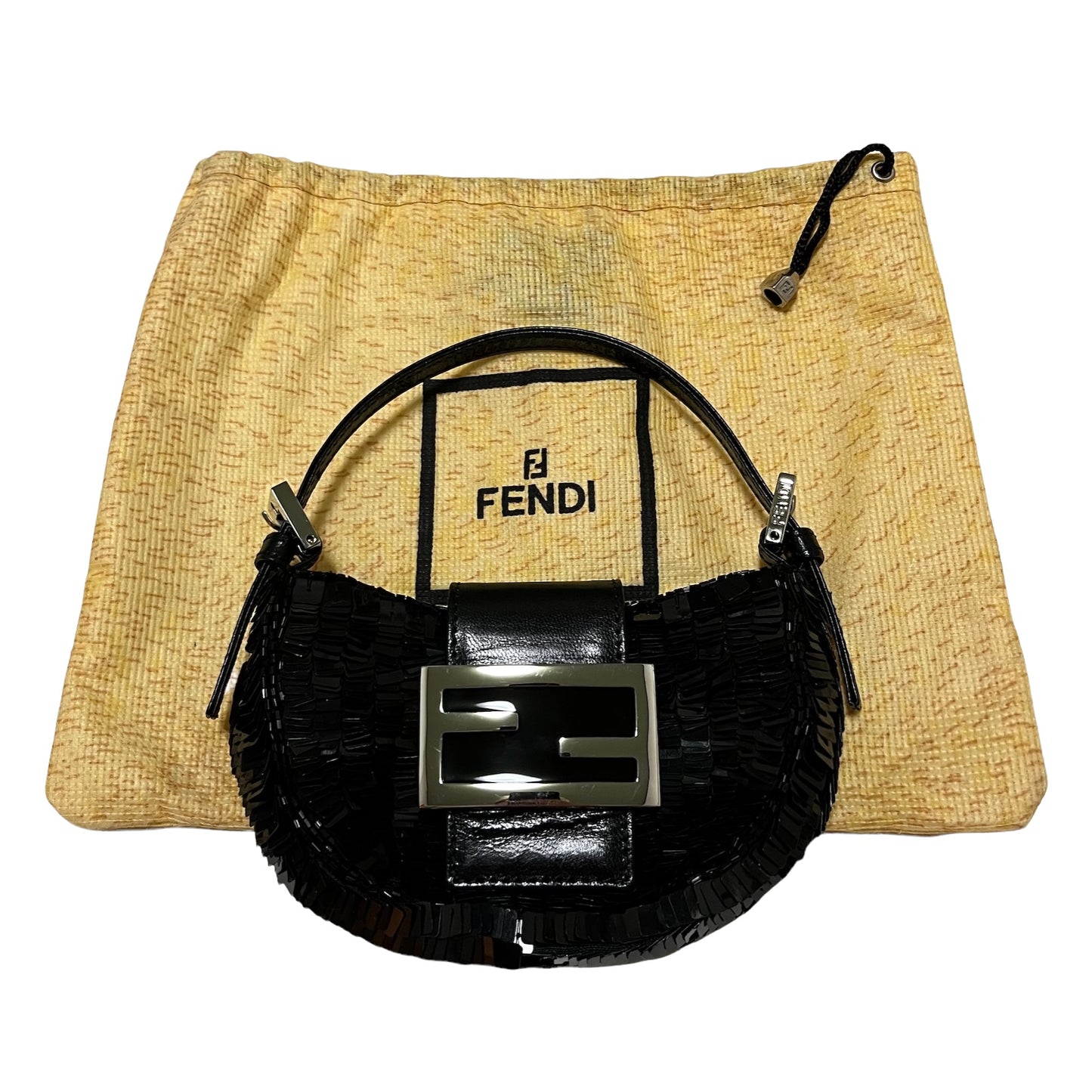 FENDI Spring Summer 1999 Sequin Mini Croissant Bag