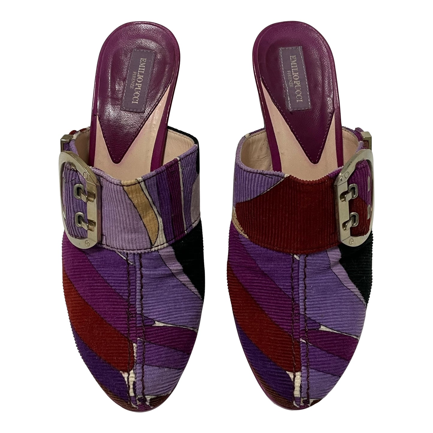 EMILIO PUCCI Fall Winter 2005 Corduroy Mules