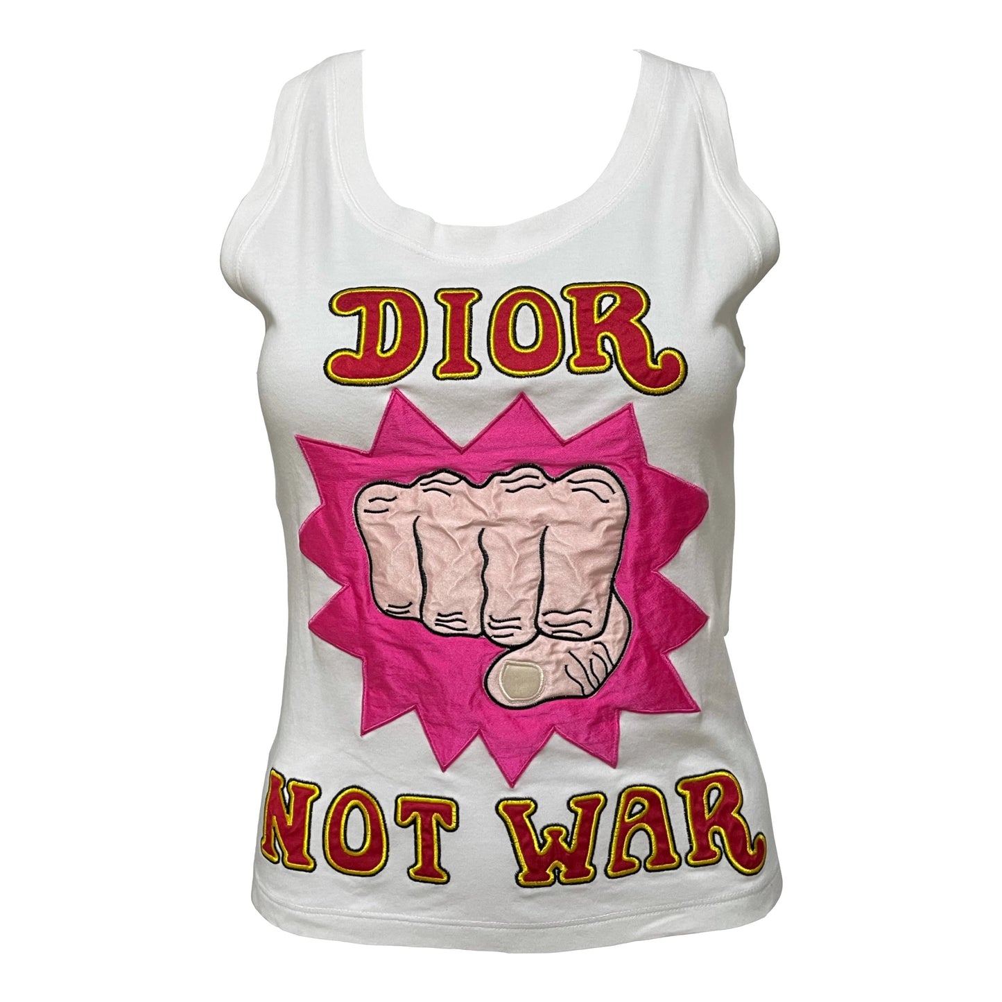 CHRISTIAN DIOR Spring Summer 2005 Not War Tank Top