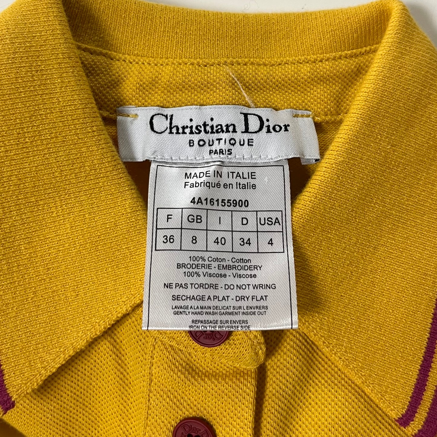 CHRISTIAN DIOR Fall Winter 2004 Golf Polo T-Shirt