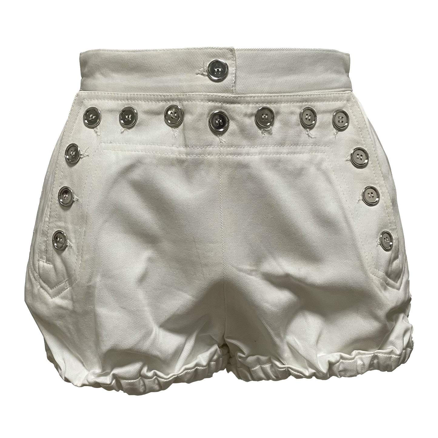 D&G Spring Summer 2003 White Denim Short Pants