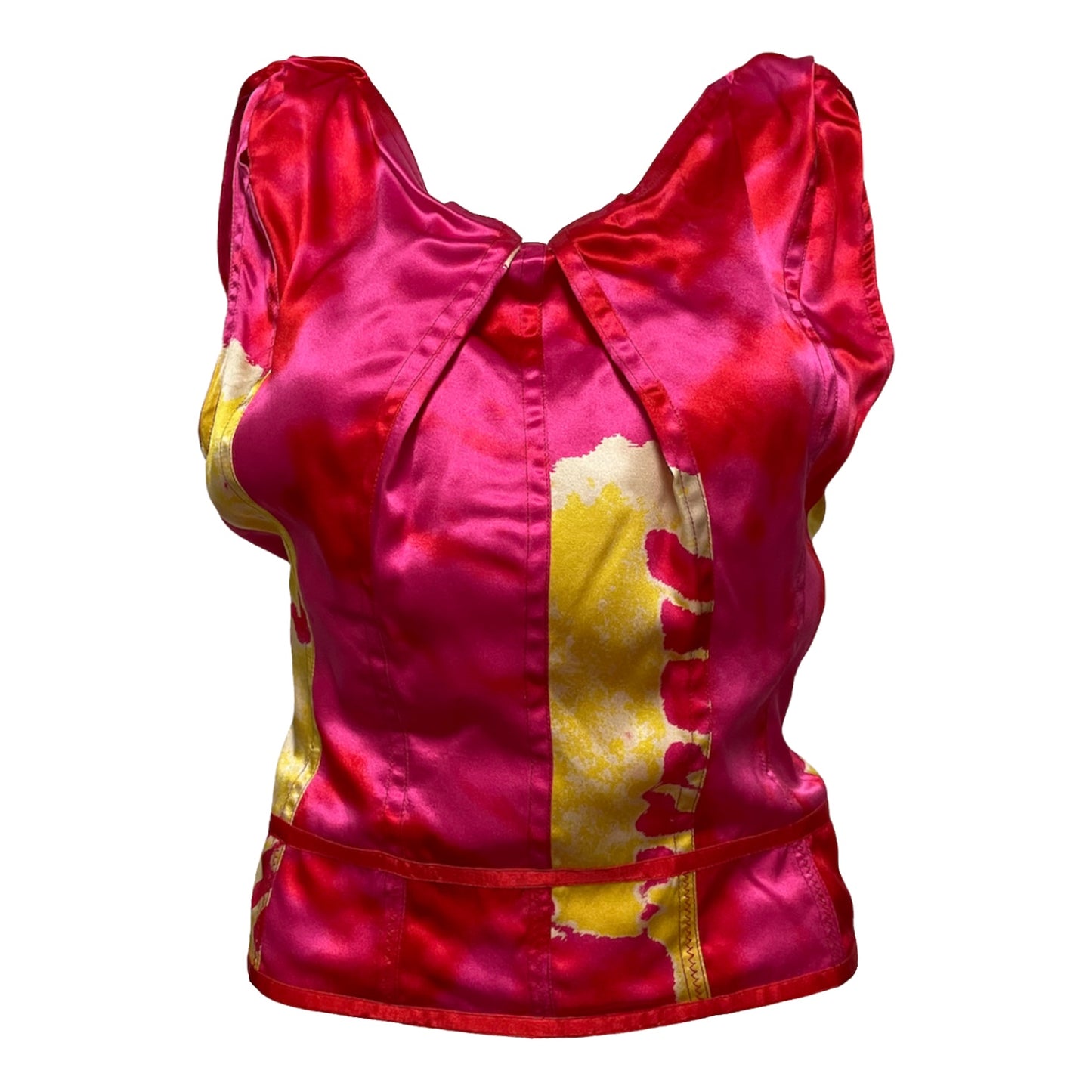 CHRISTIAN DIOR Spring Summer 2003 Tie-Dye Sleeveless Top