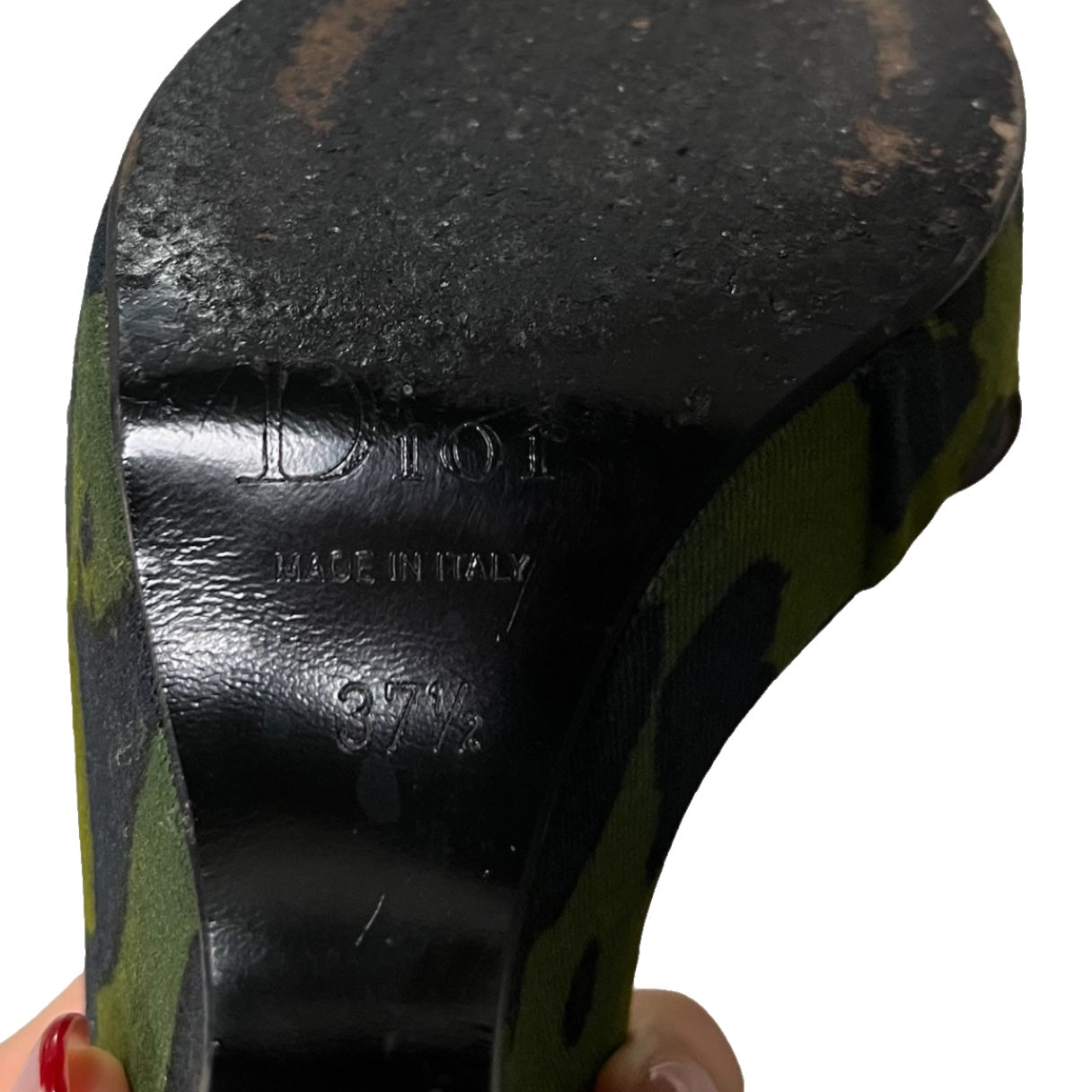 CHRISTIAN DIOR Fall Winter 2004 Leopard Print Dice Sandals