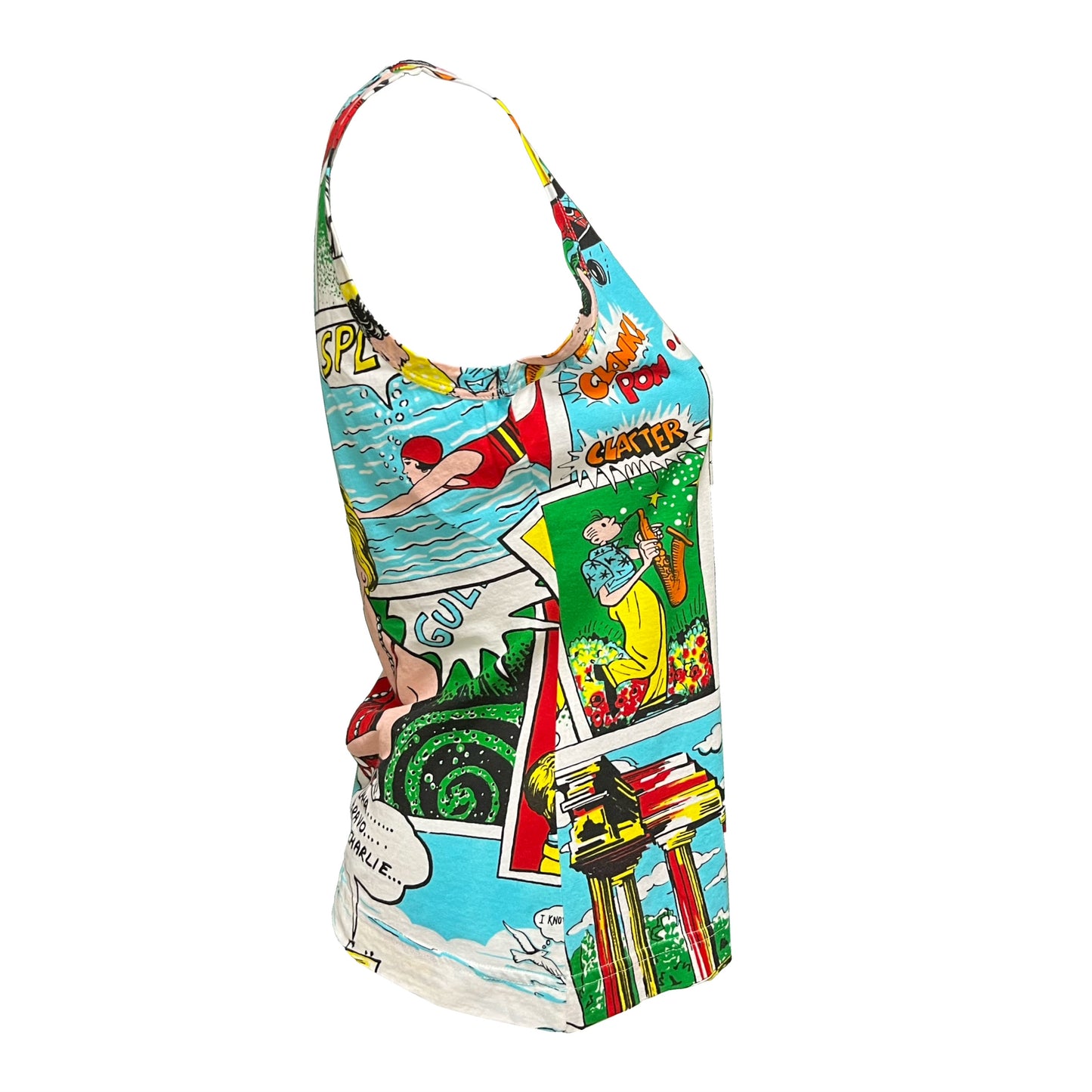 DOLCE&GABBANA Spring Summer 2004 Comic Print Tank Top