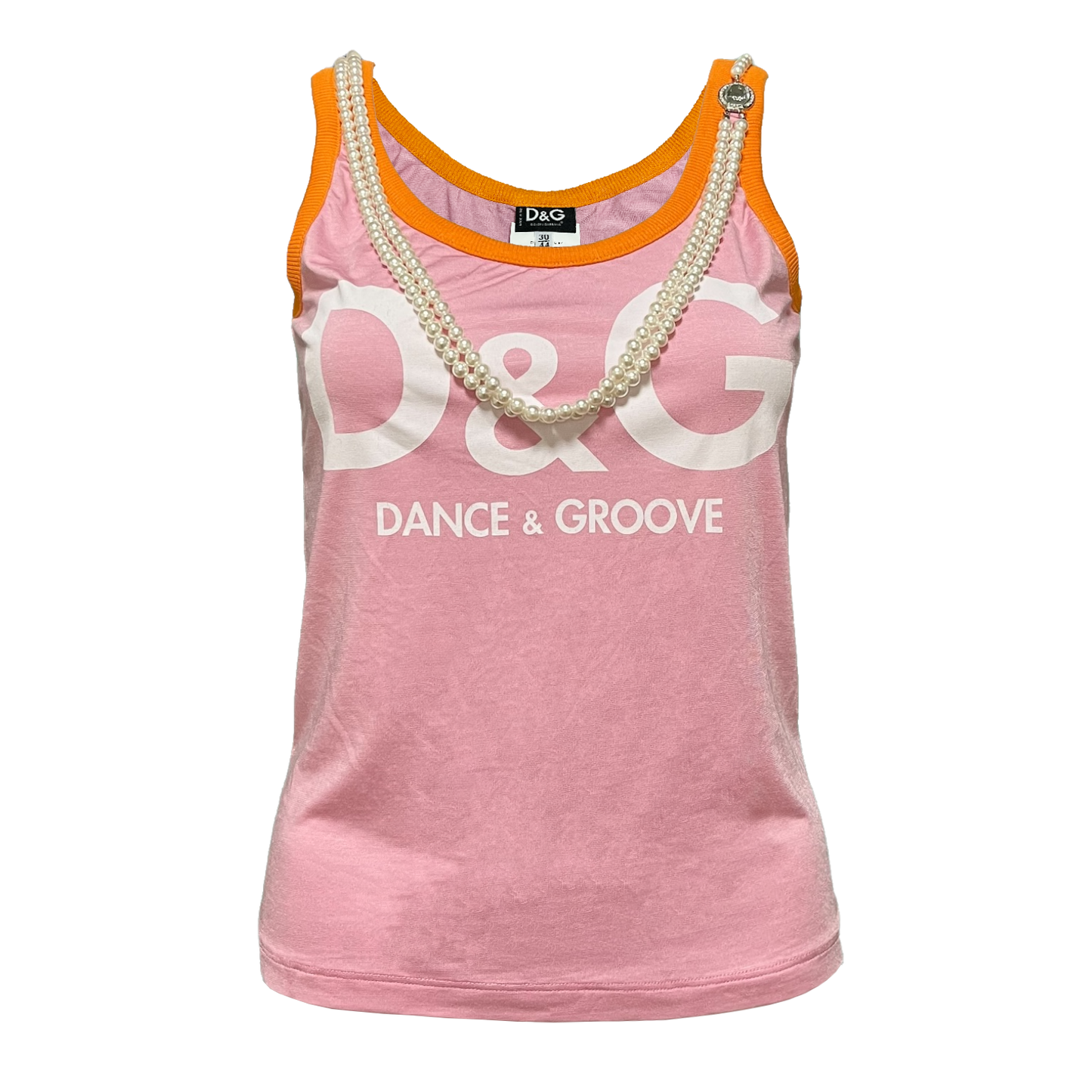 D&G Pearl Chain Tank Top