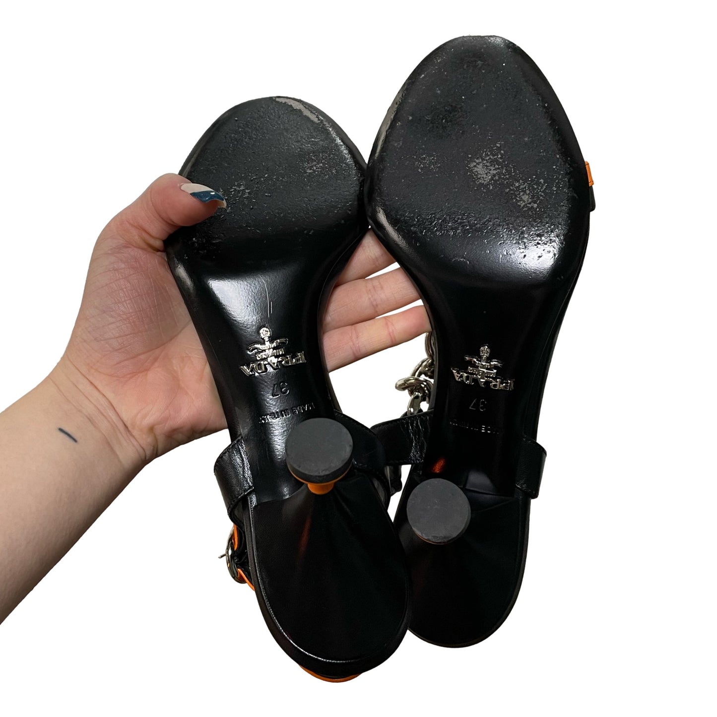 PRADA Chain Sandals