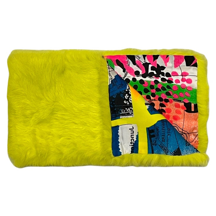 CHRISTIAN DIOR Fall Winter 2001 Print Detail Fur Scarf