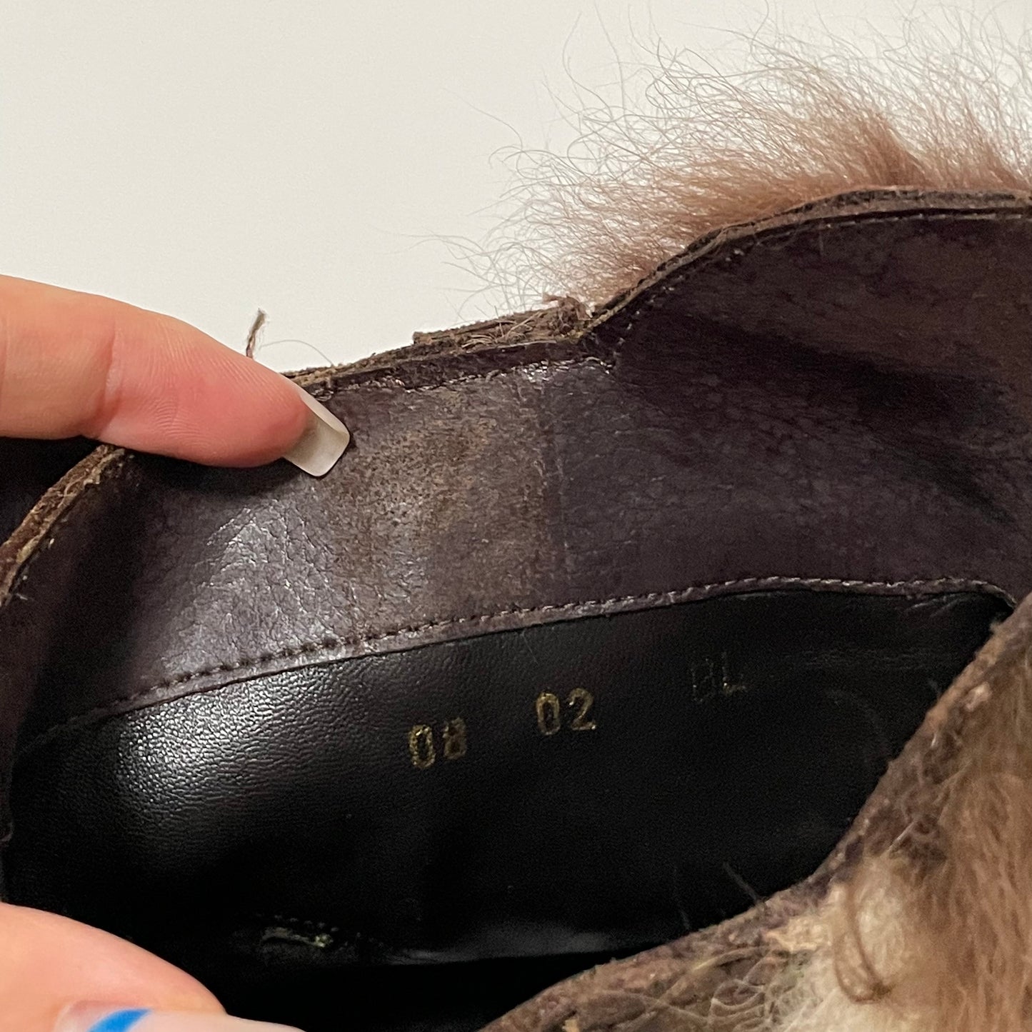 CHRISTIAN DIOR Fall Winter 2002 Fur Short Boots