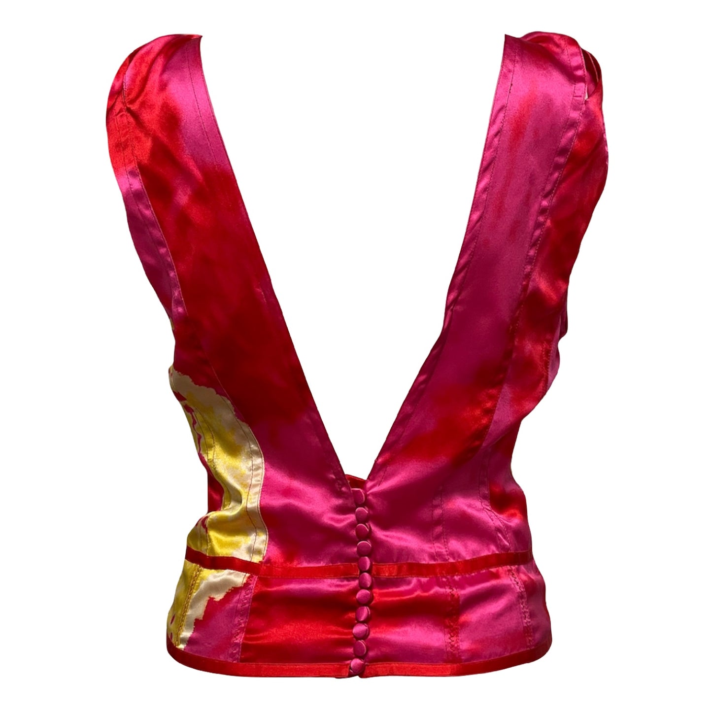 CHRISTIAN DIOR Spring Summer 2003 Tie-Dye Sleeveless Top