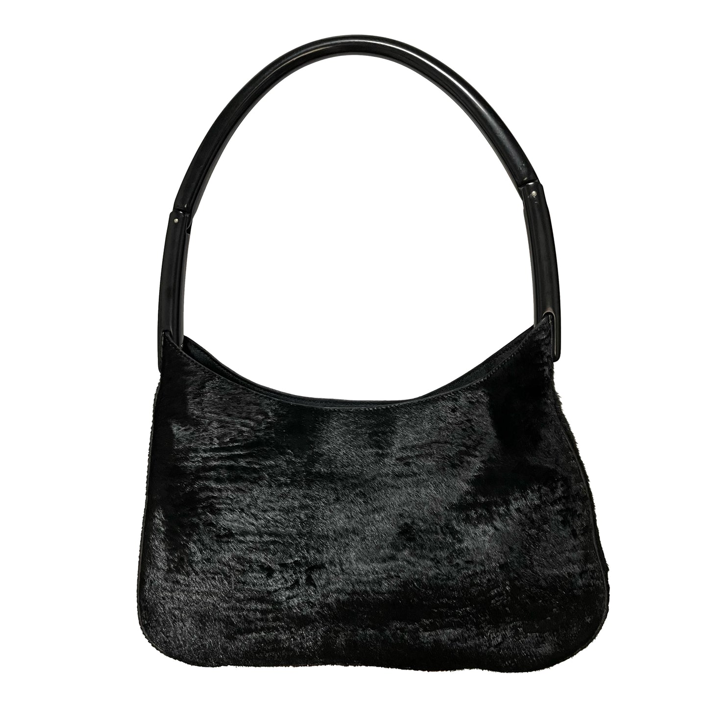 PRADA Unborn Calf Fur Hand Bag