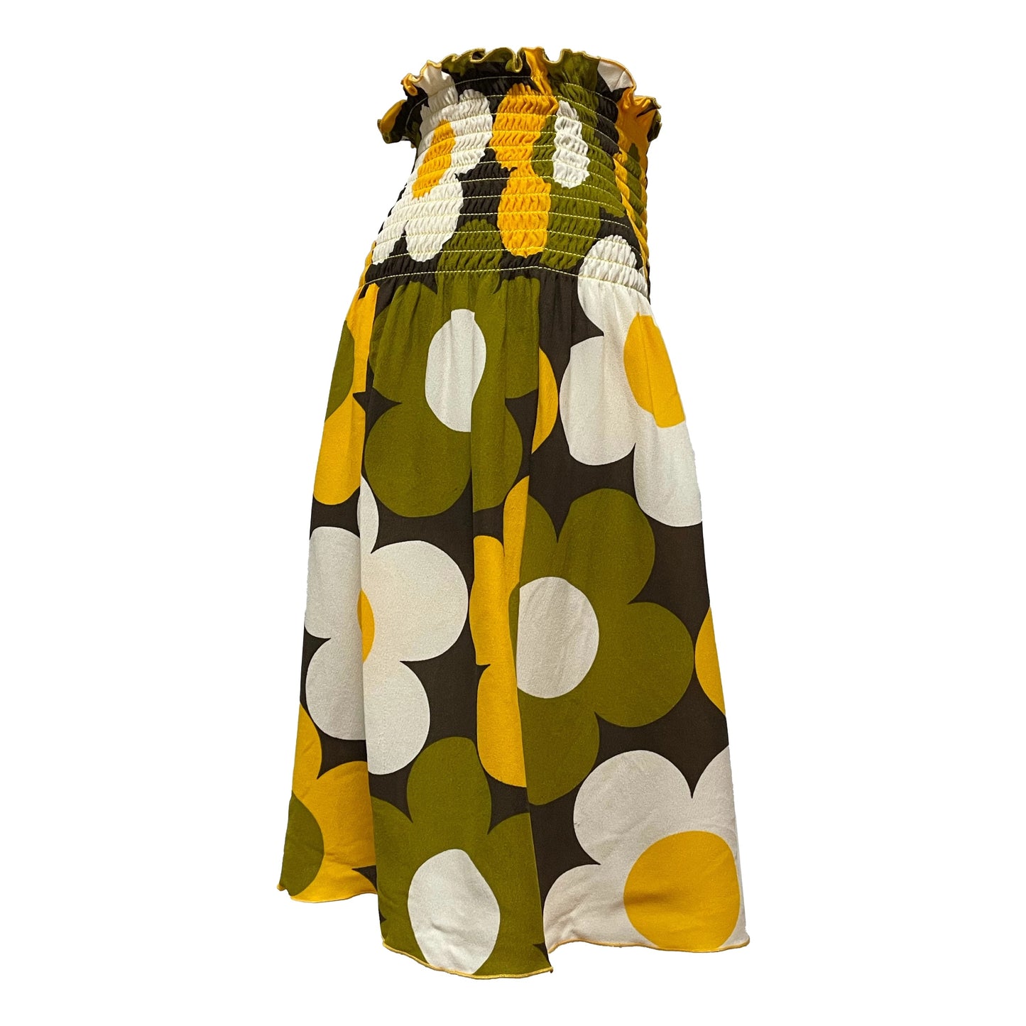 CELINE Spring Summer 2002 Flower Flared Midi Skirt