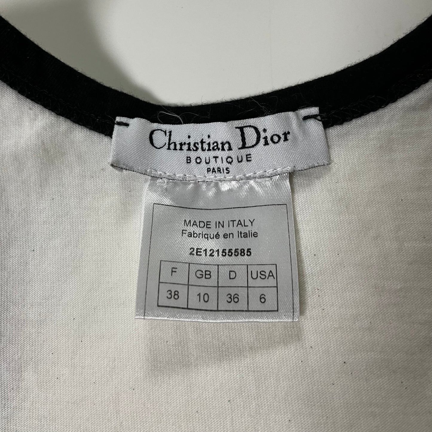 CHRISTIAN DIOR Spring Summer 2002 Glitter Fruits Print Tank Top