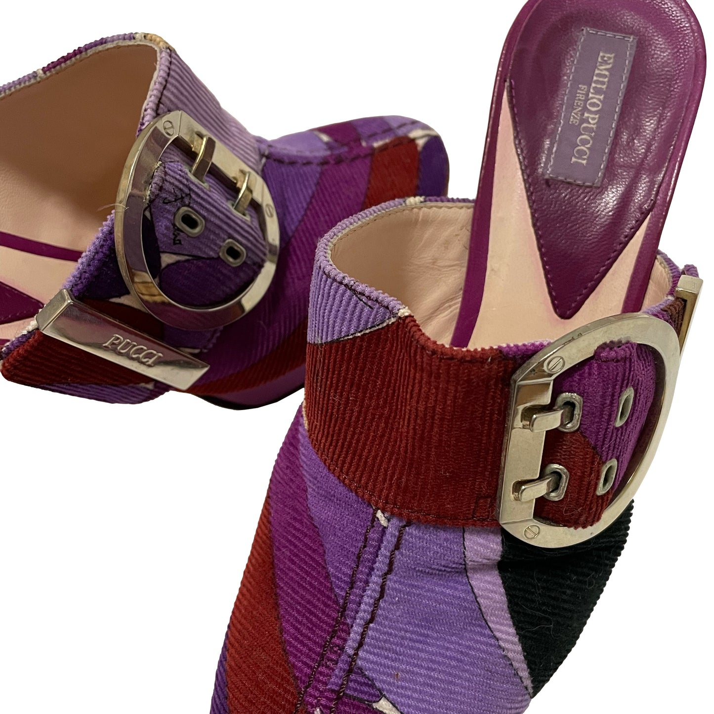 EMILIO PUCCI Fall Winter 2005 Corduroy Mules