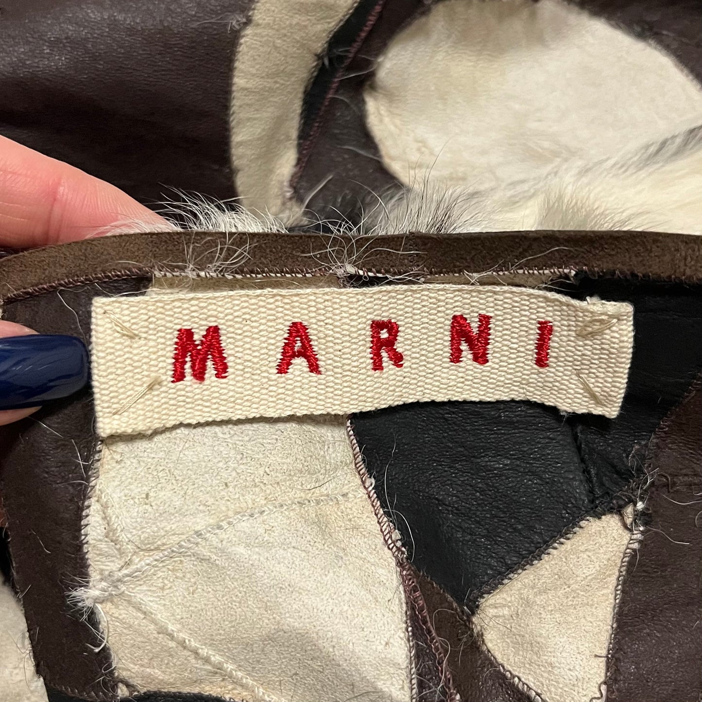 MARNI Fall Winter 2003 Fur Scarf