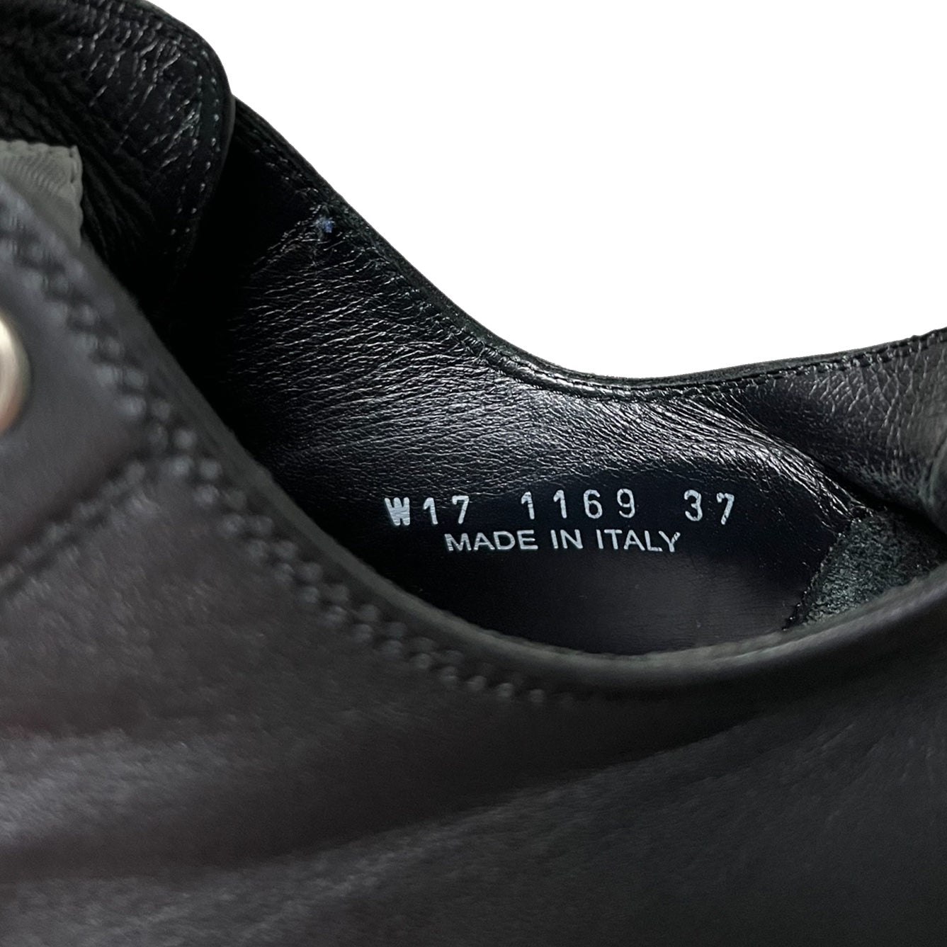 RICK OWENS Lace Up Low Top Leather Sneakers