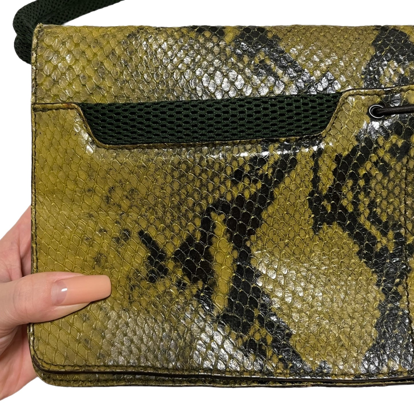 MIU MIU Fall Winter 1999 Python Mesh Hand Bag