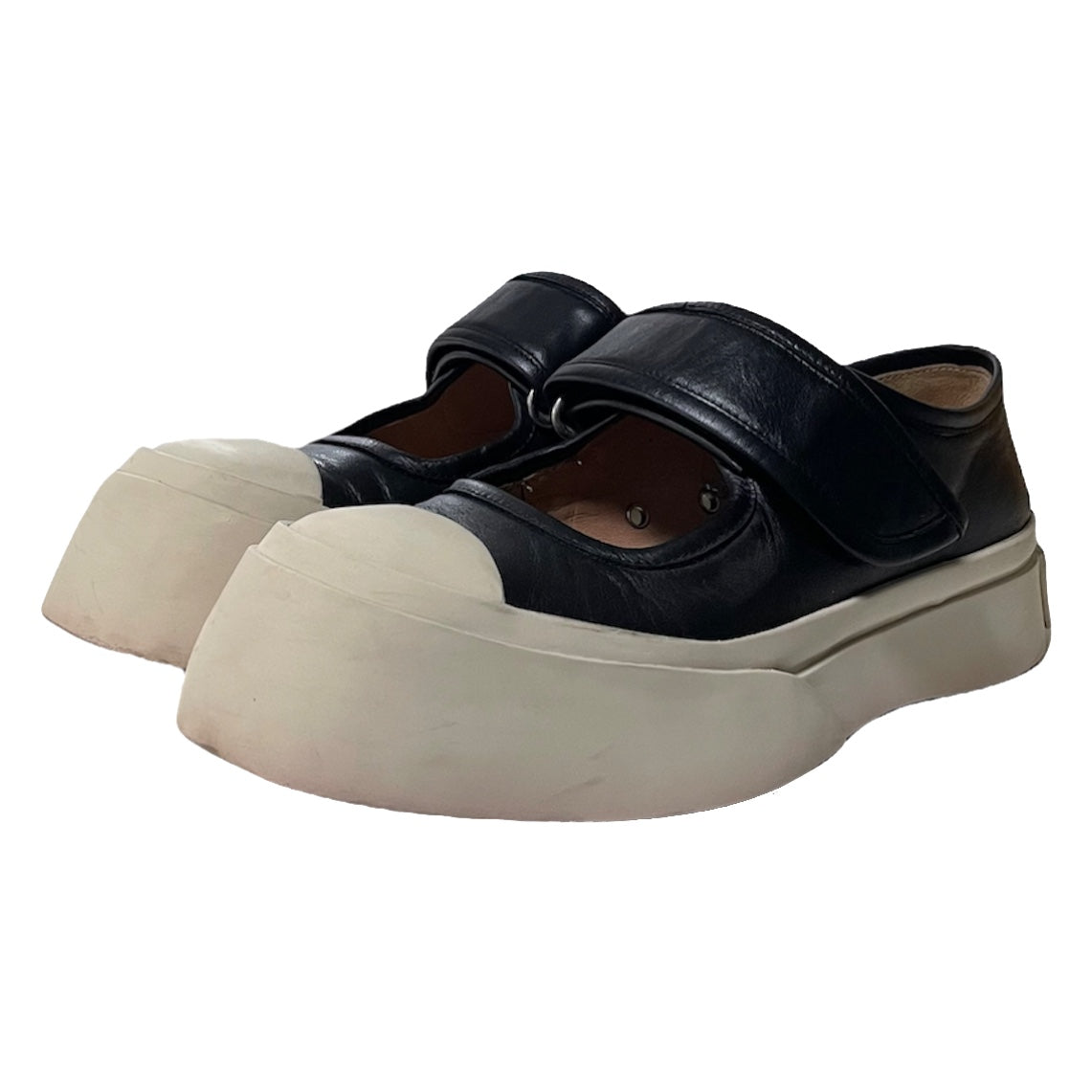 MARNI Pablo Leather Velcro Sneakers